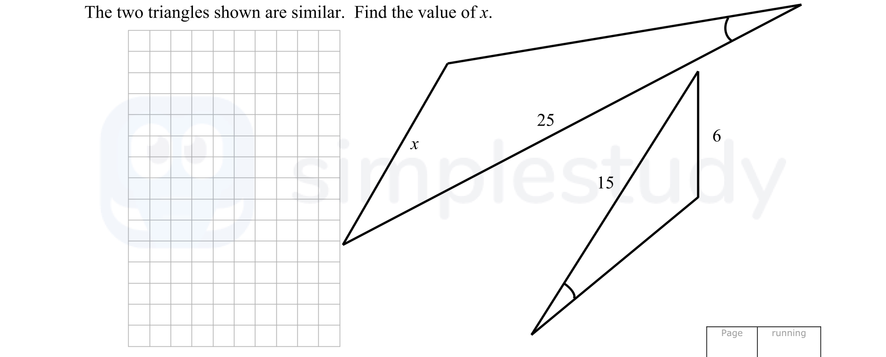 The-two-triangles-shown-are-similar-Junior Cycle Mathematics-Question 1-2013.png