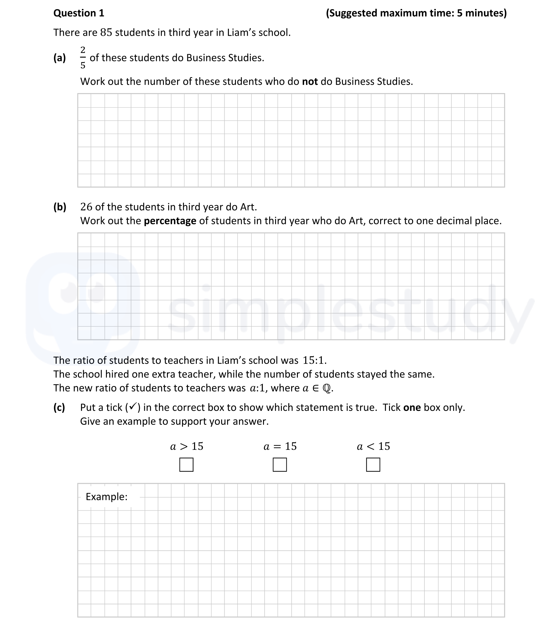 There-are-85-students-in-third-year-in-Liam's-school-Junior Cycle Mathematics-Question 1-2019.png