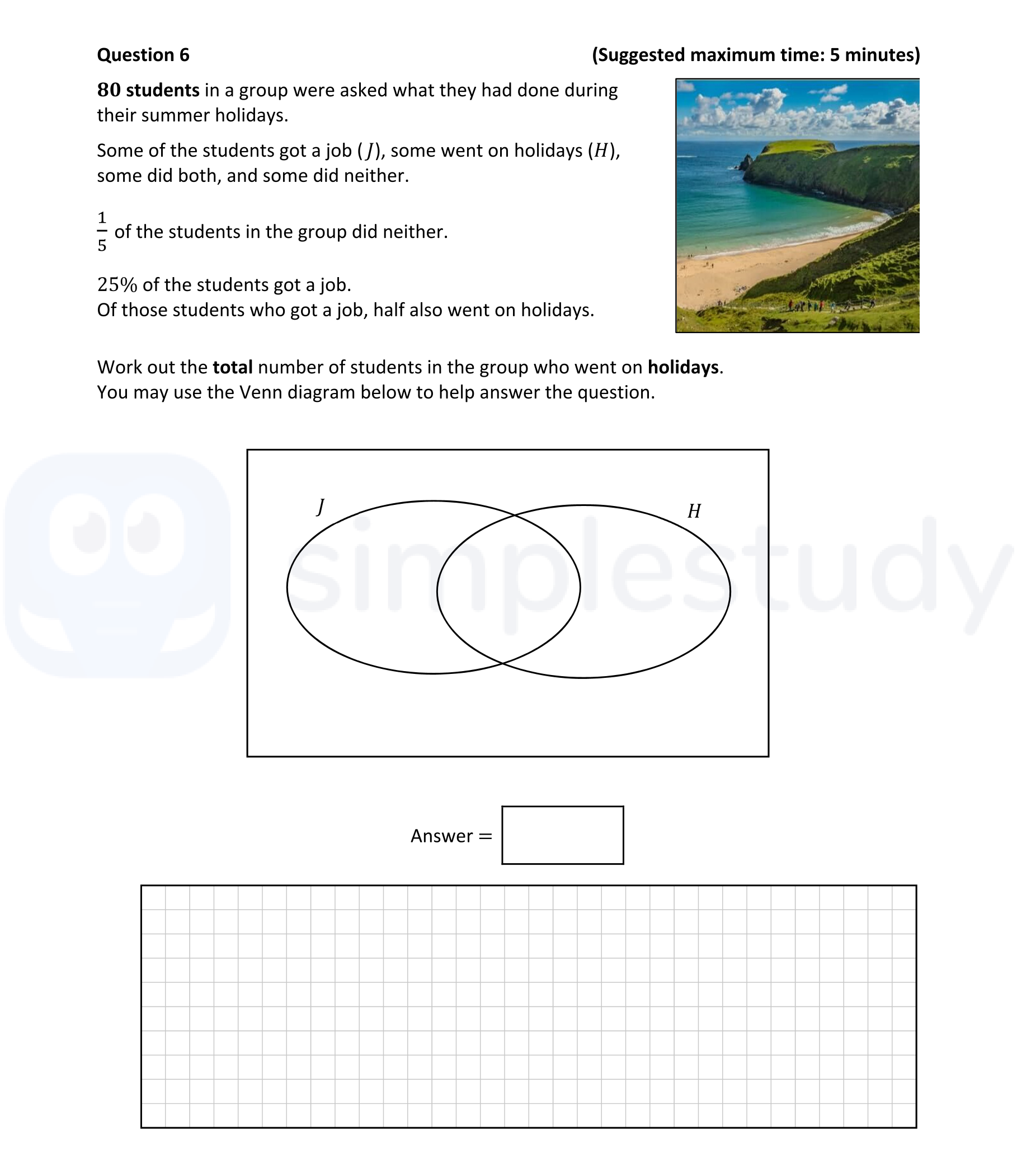 80-students-in-a-group-were-asked-what-they-had-done-during-their-summer-holidays-Junior Cycle Mathematics-Question 6-2022.png