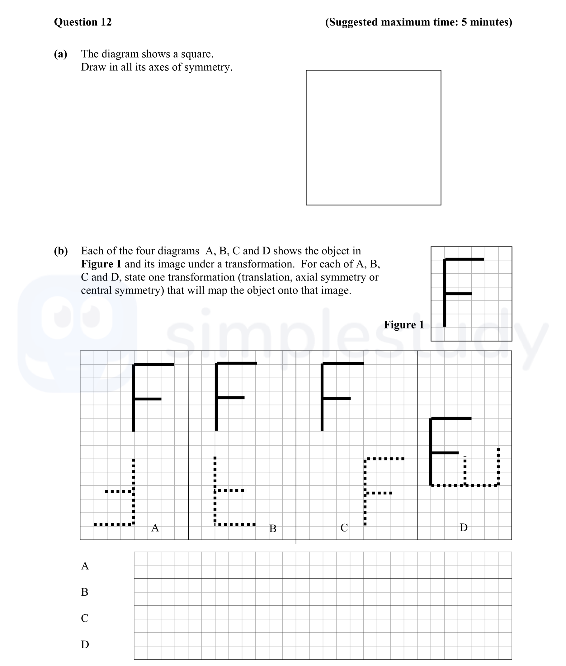 The-diagram-shows-a-square-Junior Cycle Mathematics-Question 12-2014.png