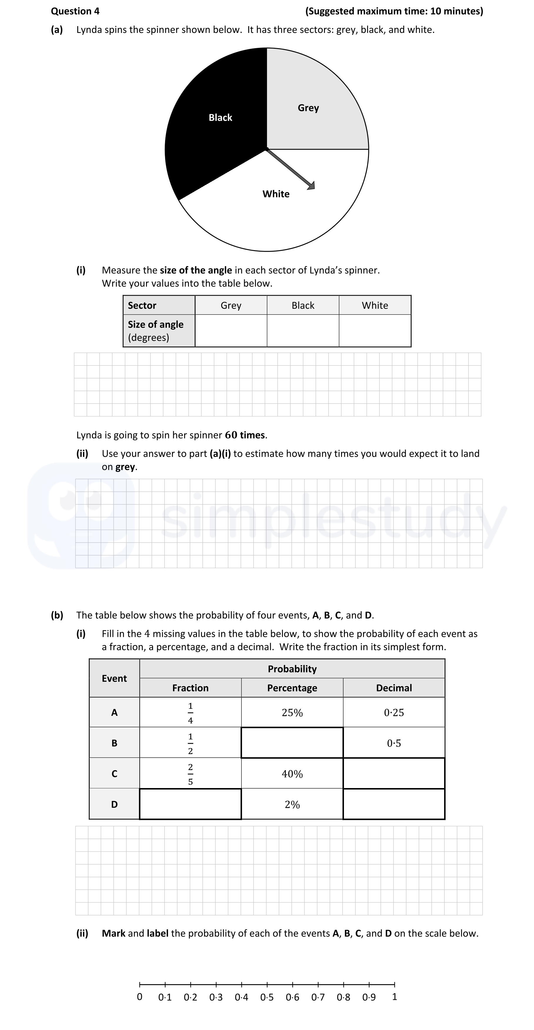 (a)-Lynda-spins-the-spinner-shown-below-Junior Cycle Mathematics-Question 4-2017.png