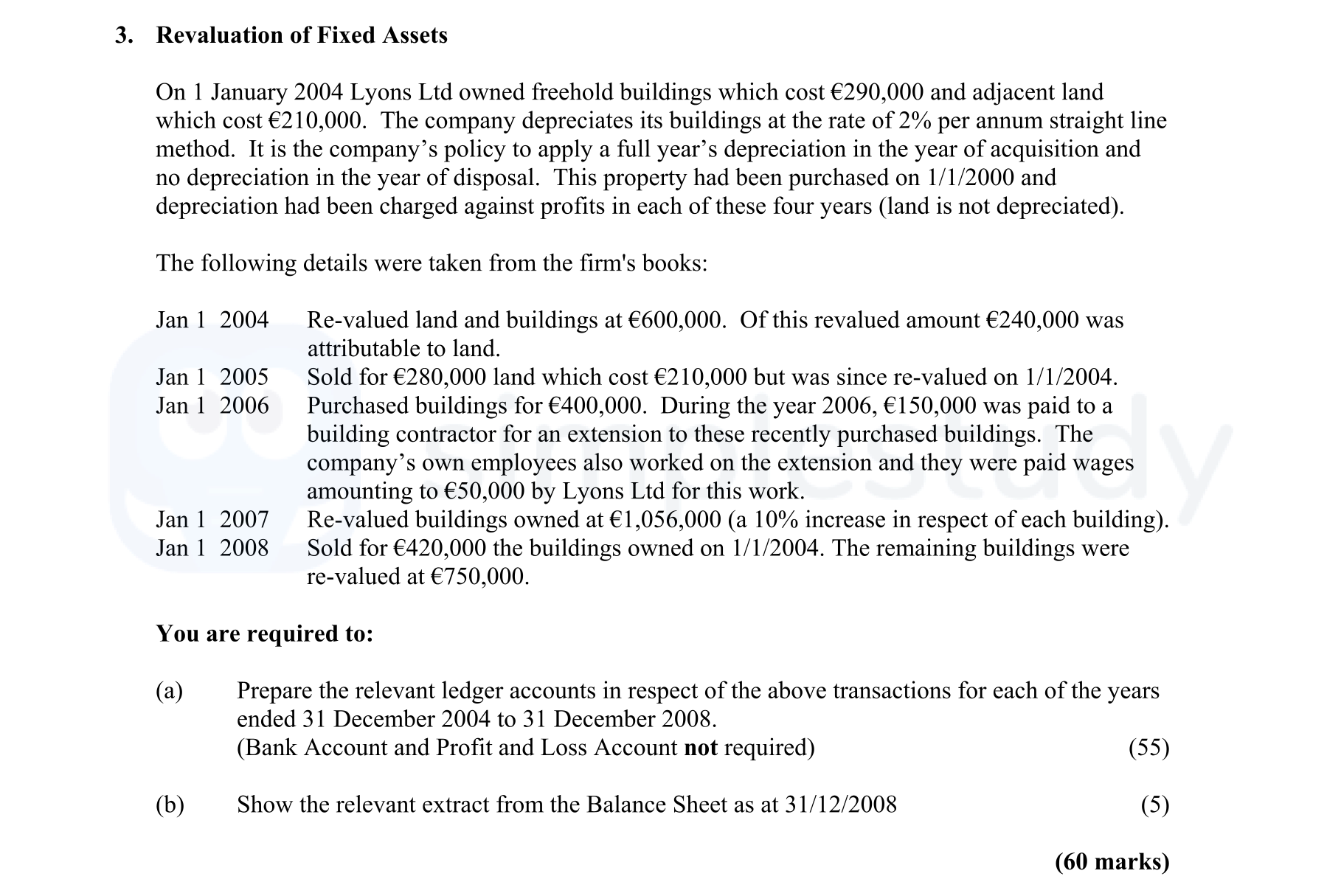 Revaluation-of-Fixed-Assets--On-1-January-2004-Lyons-Ltd-owned-freehold-buildings-which-cost-€290,000-and-adjacent-land-which-cost-€210,000-Leaving Cert Accounting-Question 3-2009.png