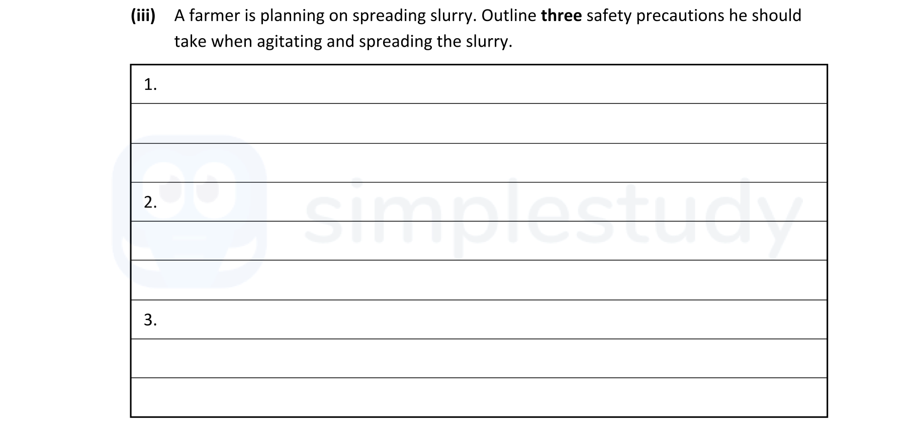 A-farmer-is-planning-on-spreading-slurry-Leaving Cert Agricultural Science-Question iii-2021.png