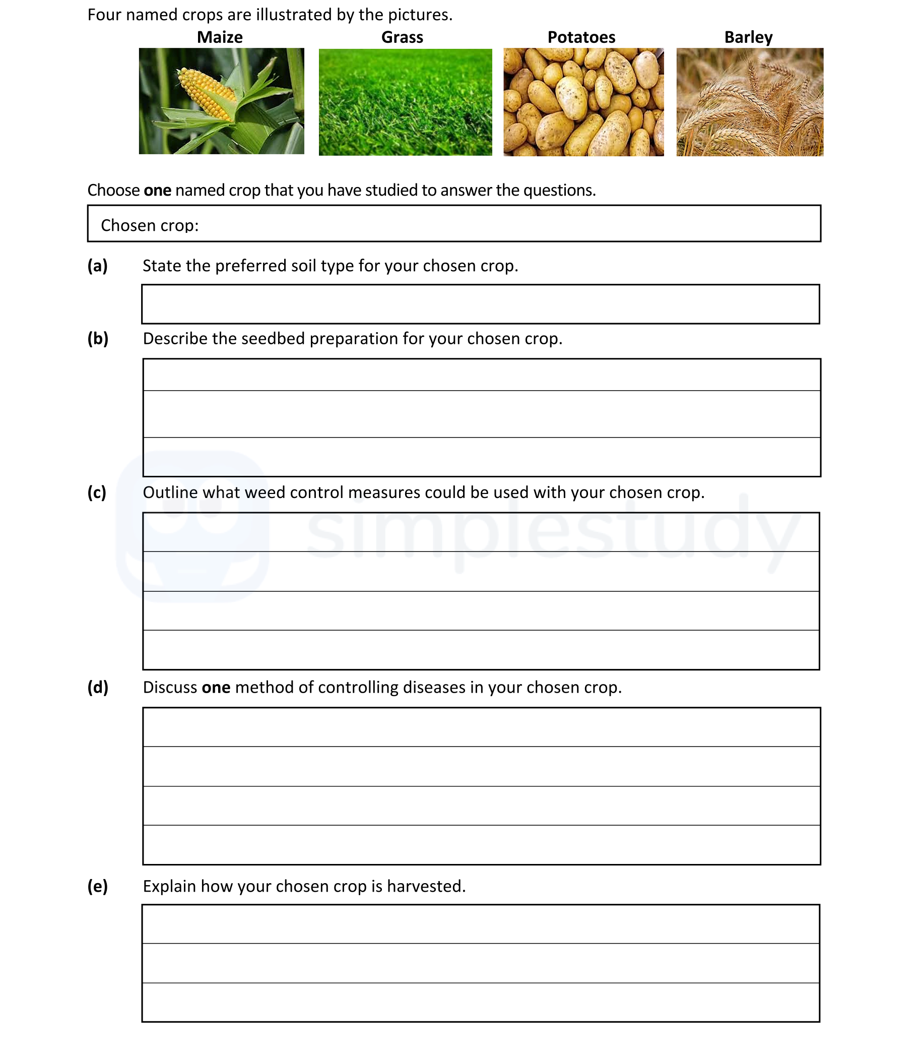 Choose-one-named-crop-that-you-have-studied-to-answer-the-questions-Leaving Cert Agricultural Science-Question Choose one named crop that you have studied to answer the questions.-2020.png