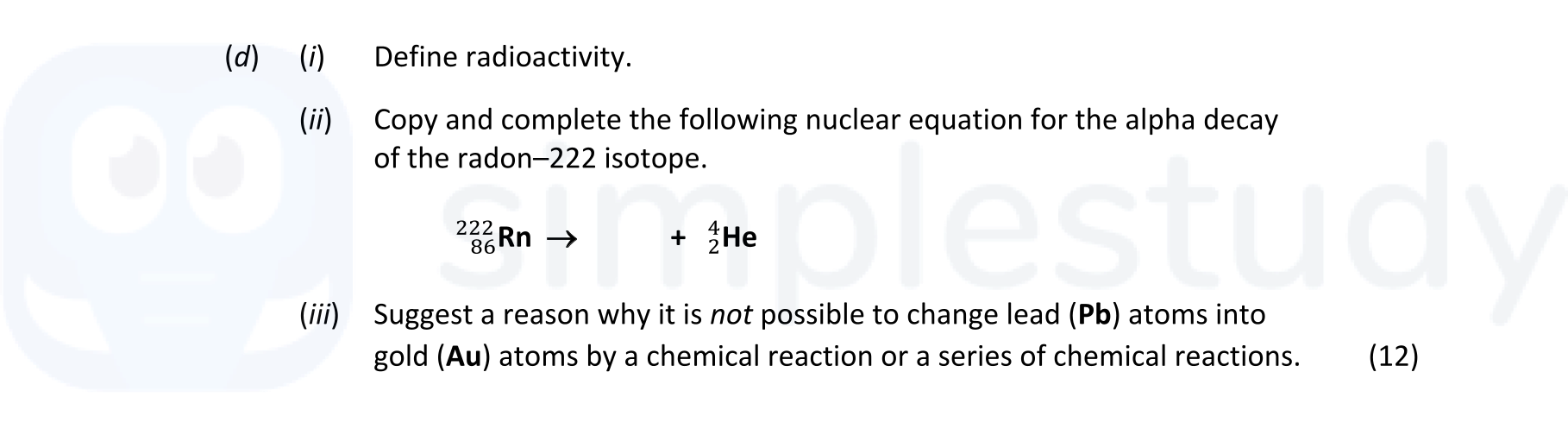 Define-radioactivity-Leaving Cert Chemistry-Question d-2022.png