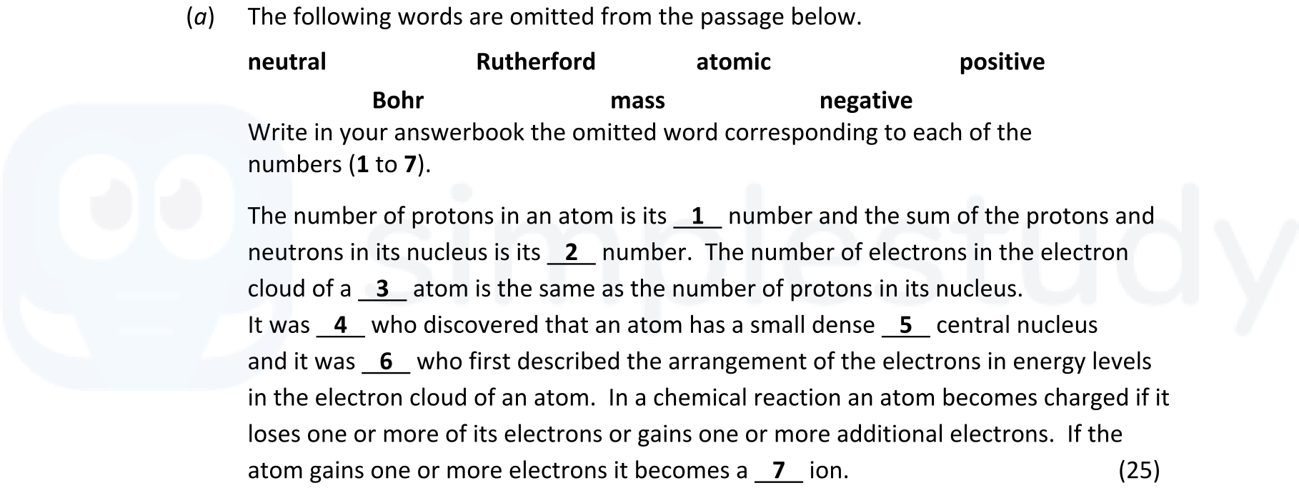 The-following-words-are-omitted-from-the-passage-below-Leaving Cert Chemistry-Question (a)-2021.png