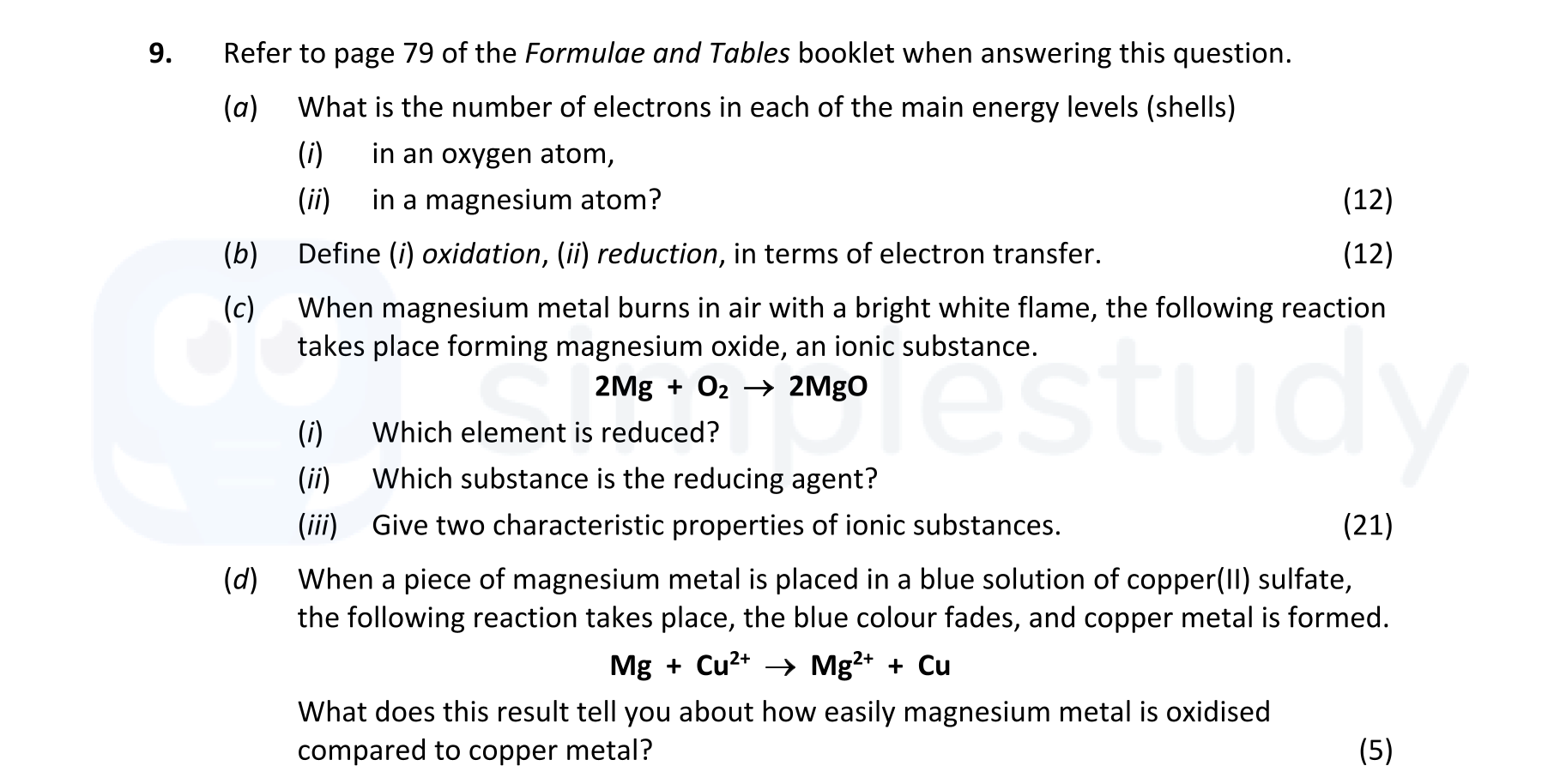 Refer-to-page-79-of-the-Formulae-and-Tables-booklet-when-answering-this-question-Leaving Cert Chemistry-Question 9-2020.png