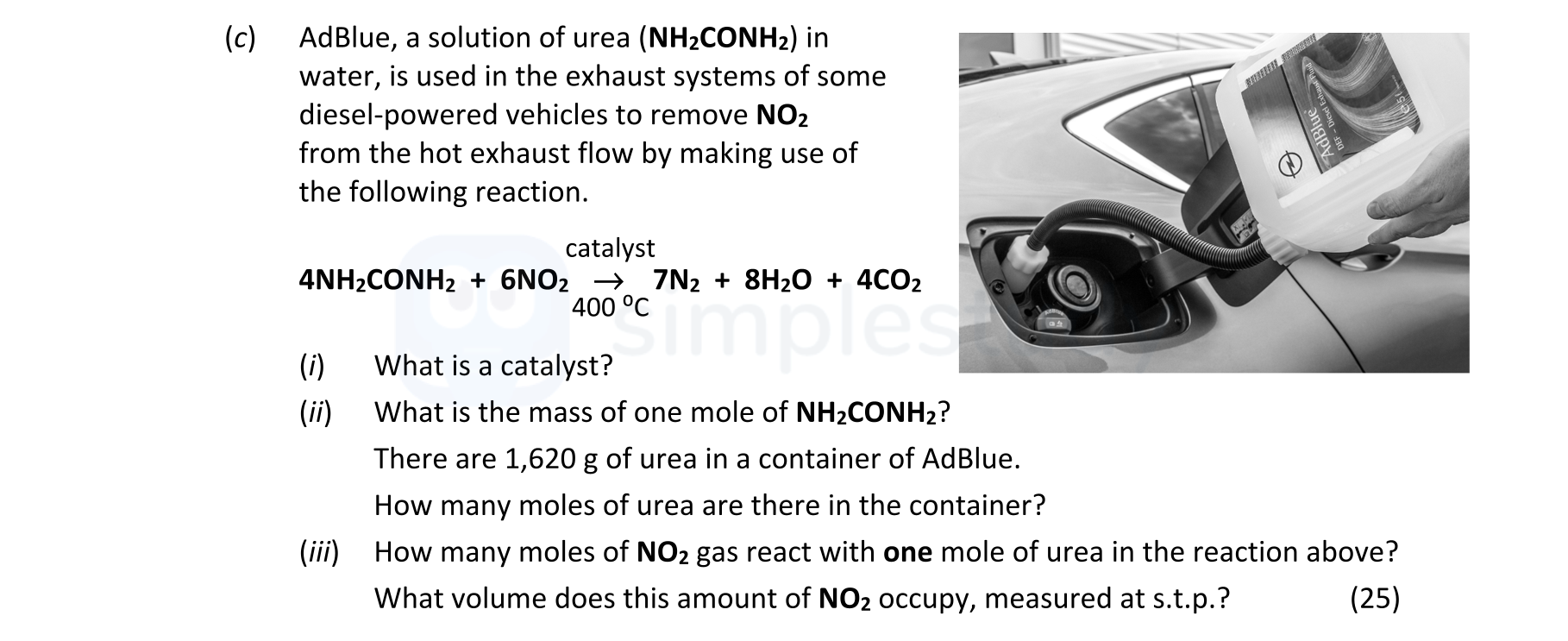 AdBlue,-a-solution-of-urea-(NH₂CONH₂)-in-water,-is-used-in-the-exhaust-systems-of-some-diesel-powered-vehicles-to-remove-NO₂-from-the-hot-exhaust-flow-by-making-use-of-the-following-reaction-Leaving Cert Chemistry-Question c-2021.png