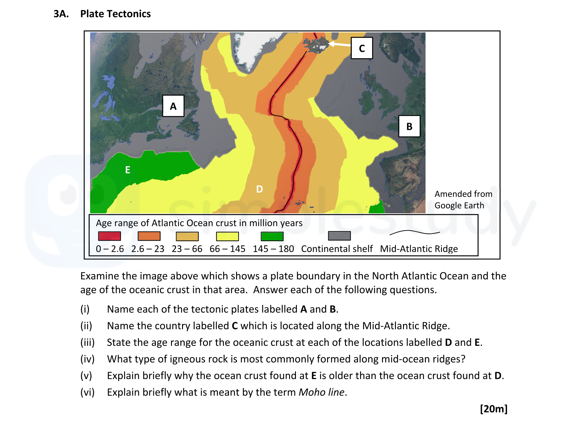 Examine-the-image-above-which-shows-a-plate-boundary-in-the-North-Atlantic-Ocean-and-the-age-of-the-oceanic-crust-in-that-area-Leaving Cert Geography-Question 3A-2022.png