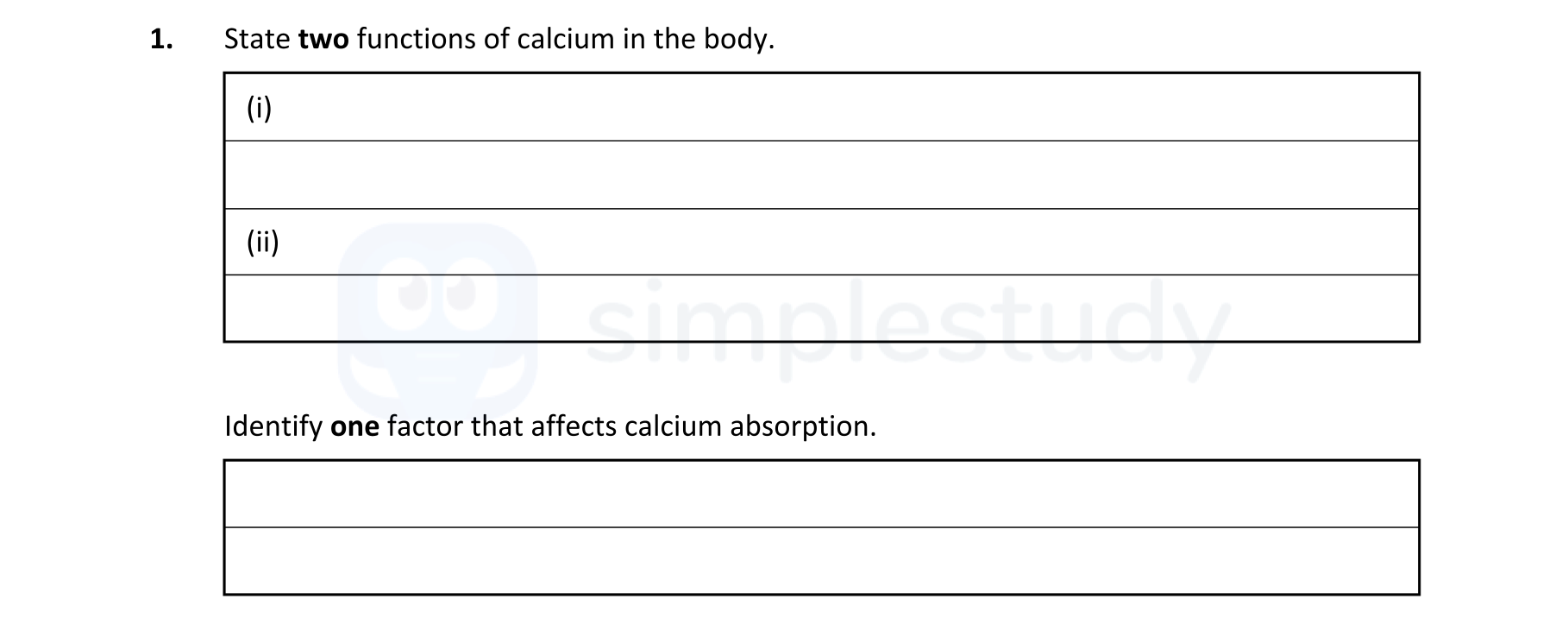 State-two-functions-of-calcium-in-the-body-Leaving Cert Home Economics-Question 1-2022.png