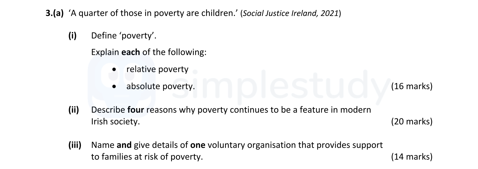 Define-‘poverty’-Leaving Cert Home Economics-Question 3(a)-2022.png