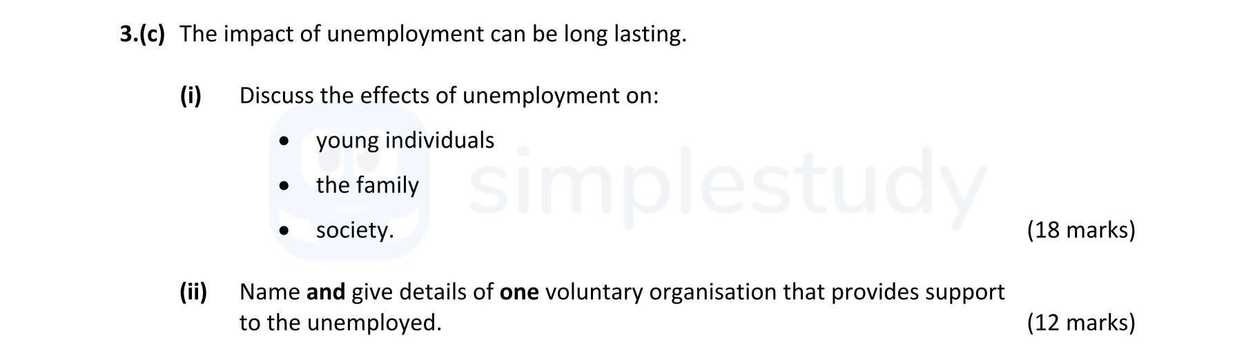 The-impact-of-unemployment-can-be-long-lasting-Leaving Cert Home Economics-Question 3(c)-2021.png