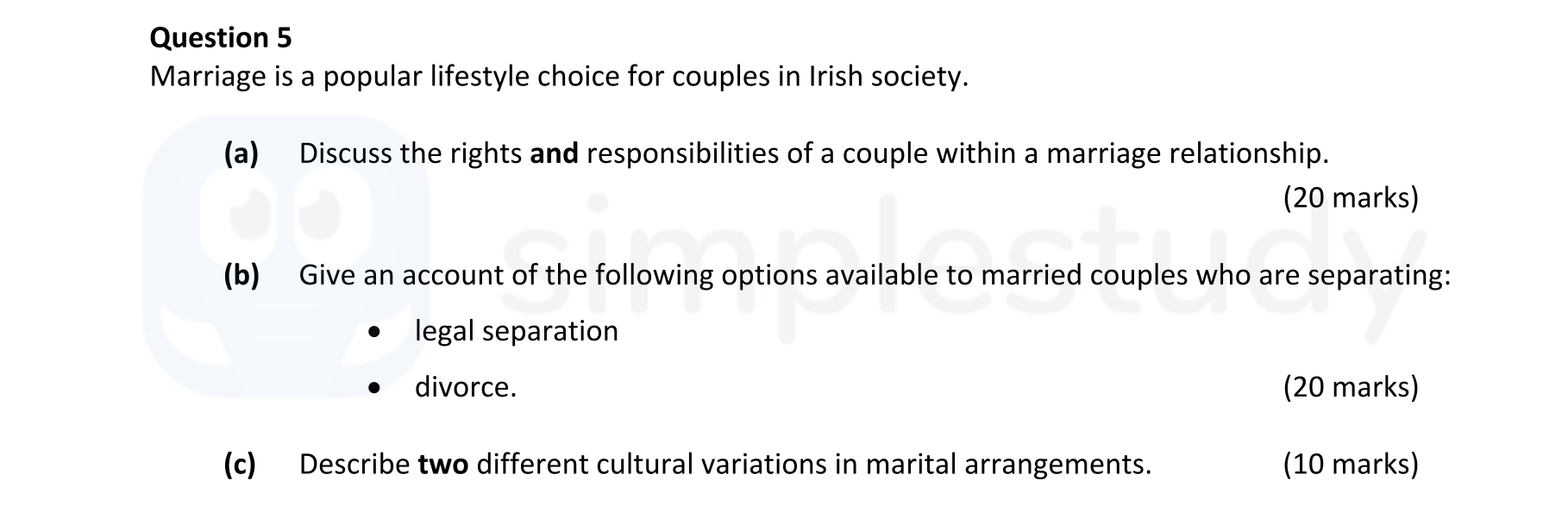 Marriage-is-a-popular-lifestyle-choice-for-couples-in-Irish-society-Leaving Cert Home Economics-Question 5-2022.png