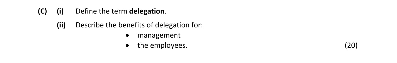 Define-the-term-delegation-Leaving Cert Business-Question C-2021.png