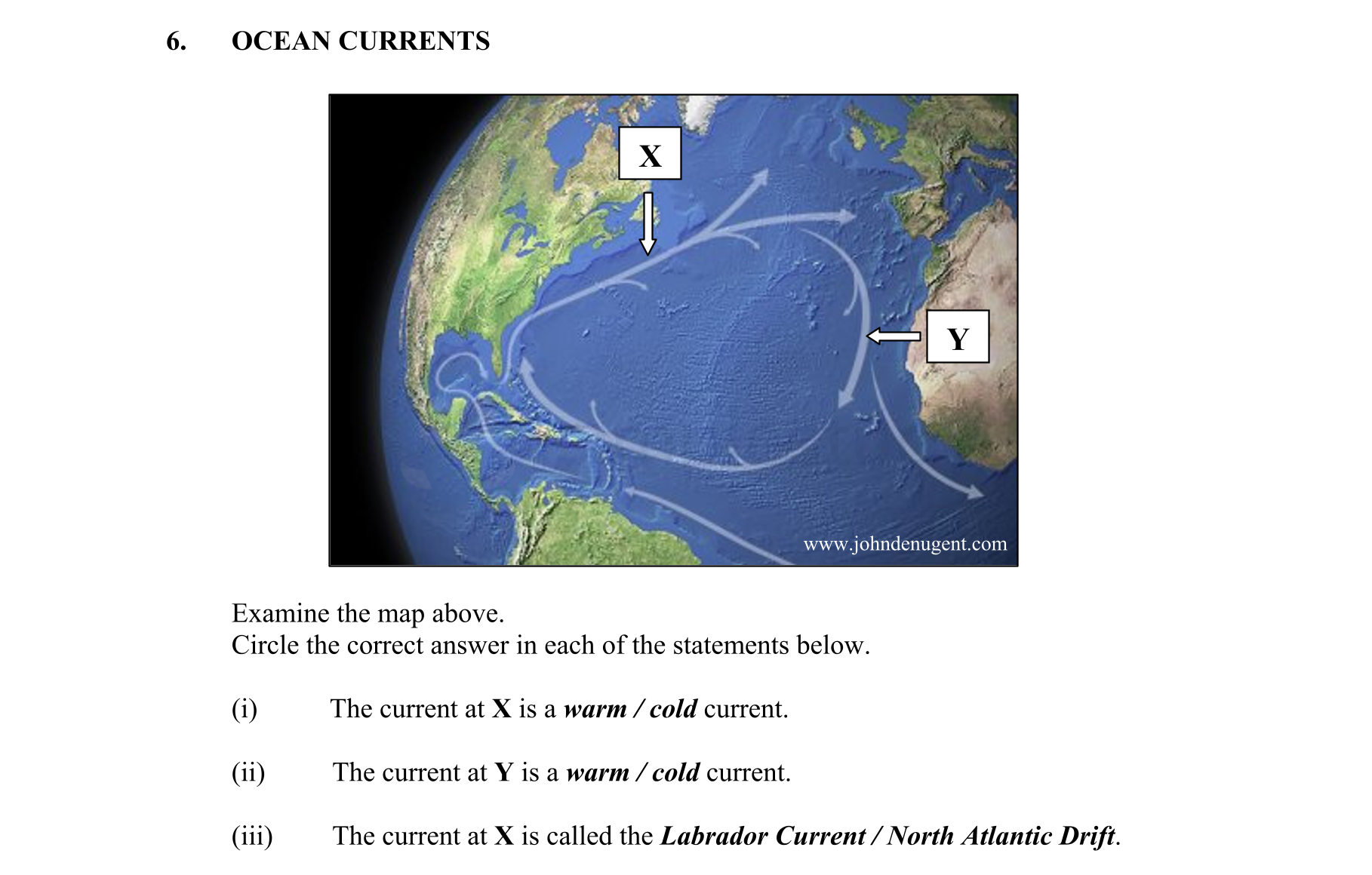 Examine-the-map-above-Junior Cycle Geography-Question 6-2012.png