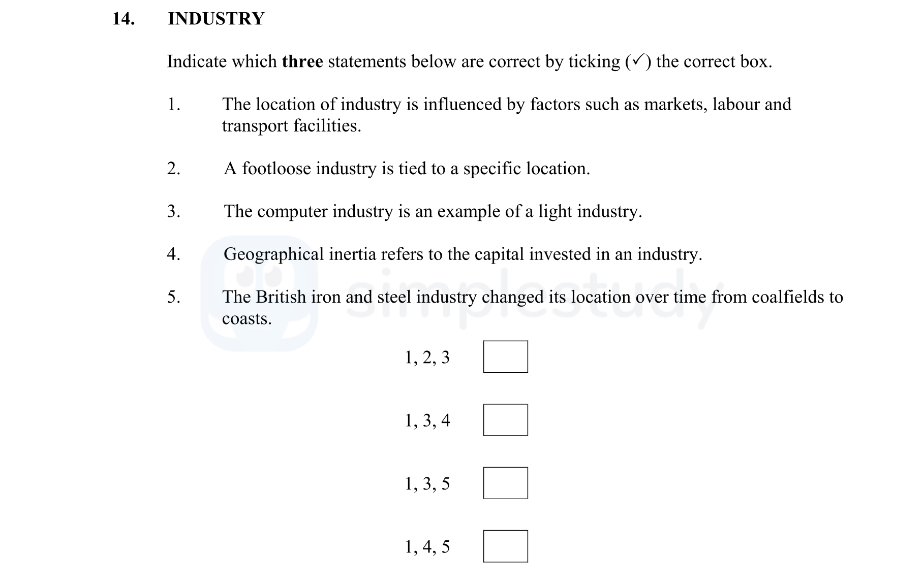 Indicate-which-three-statements-below-are-correct-by-ticking-(✓)-the-correct-box-Junior Cycle Geography-Question 14-2016.png