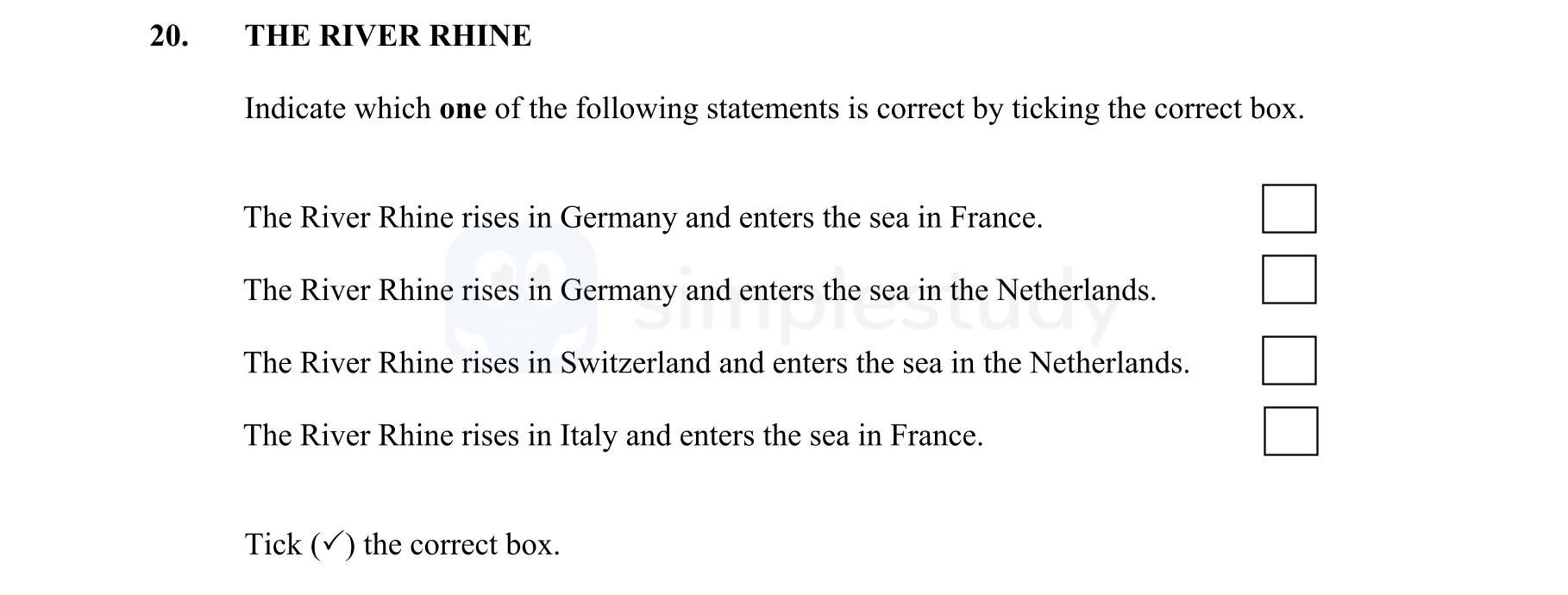 THE-RIVER-RHINE--Indicate-which-one-of-the-following-statements-is-correct-by-ticking-the-correct-box-Junior Cycle Geography-Question 20-2015.png