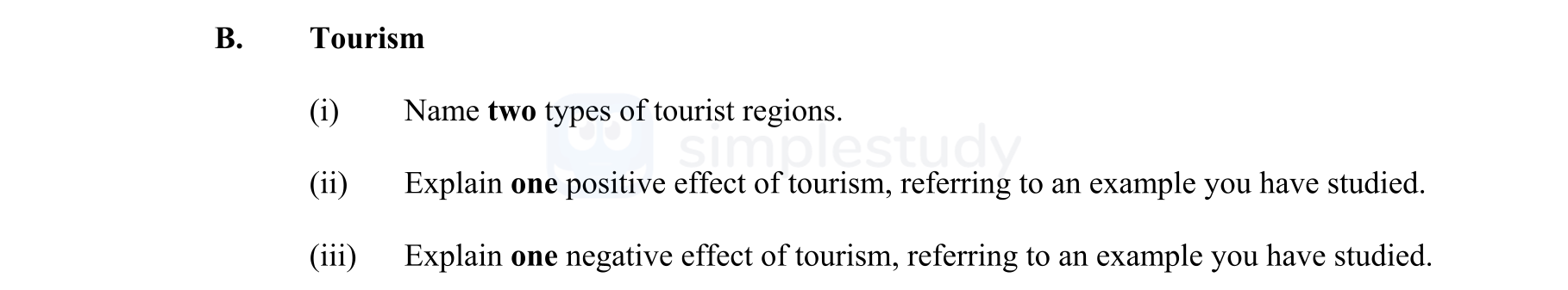 Tourism--(i)-Name-two-types-of-tourist-regions-Junior Cycle Geography-Question B-2011.png