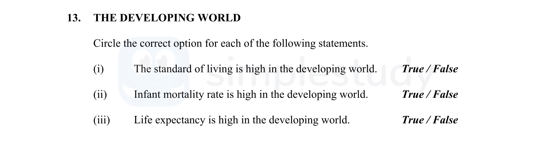 CIRCLE-the-correct-option-for-each-of-the-following-statements-Junior Cycle Geography-Question 13-2013.png