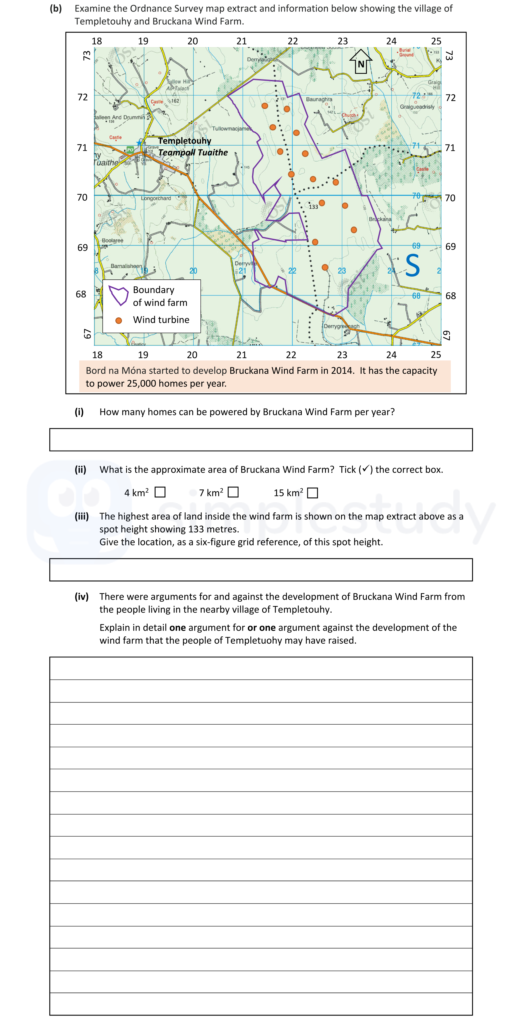 Examine-the-Ordnance-Survey-map-extract-and-information-below-showing-the-village-of-Templetuohy-and-Bruckana-Wind-Farm-Junior Cycle Geography-Question b-2022.png