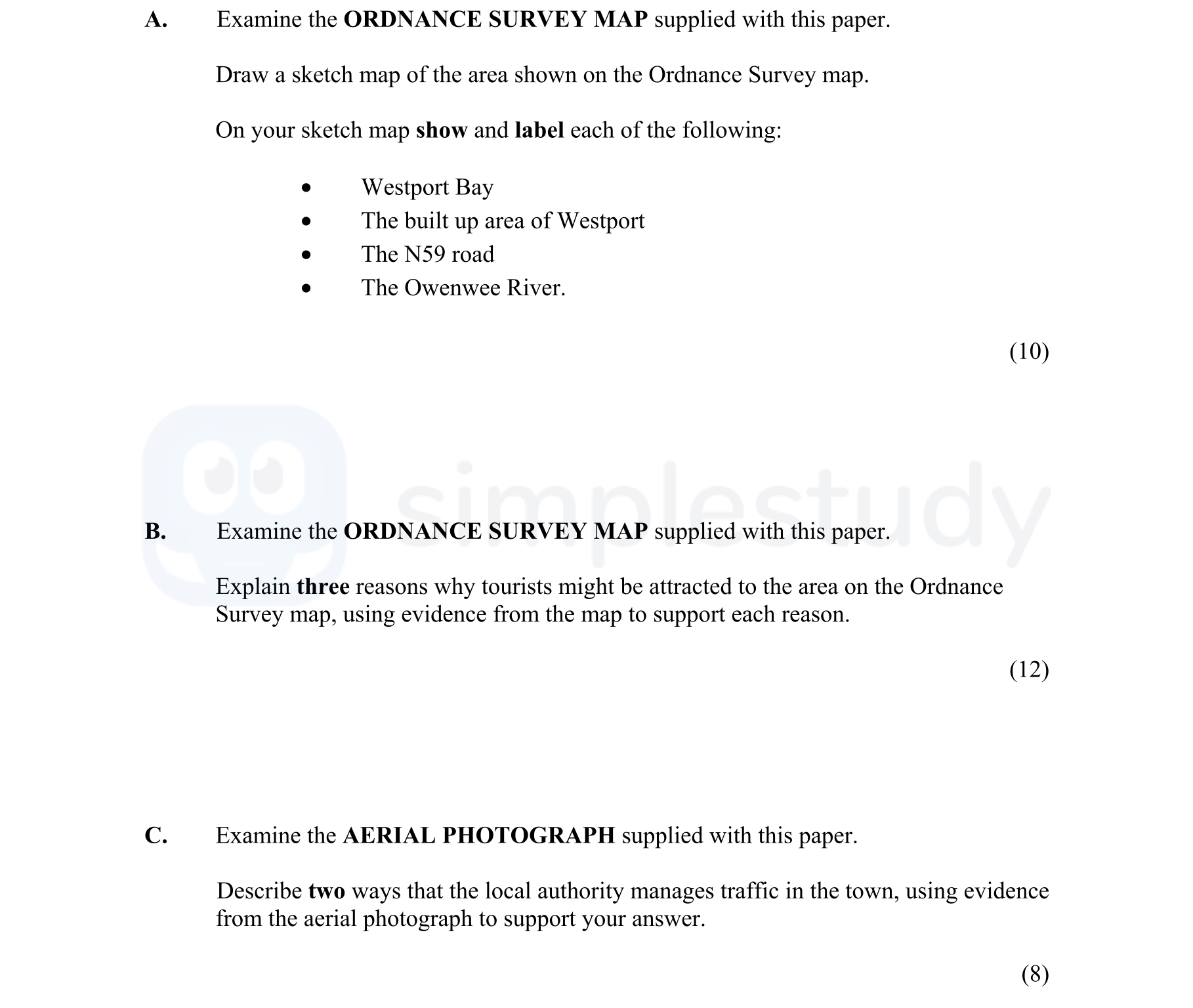A.-Examine-the-ORDNANCE-SURVEY-MAP-supplied-with-this-paper-Junior Cycle Geography-Question 5-2016.png