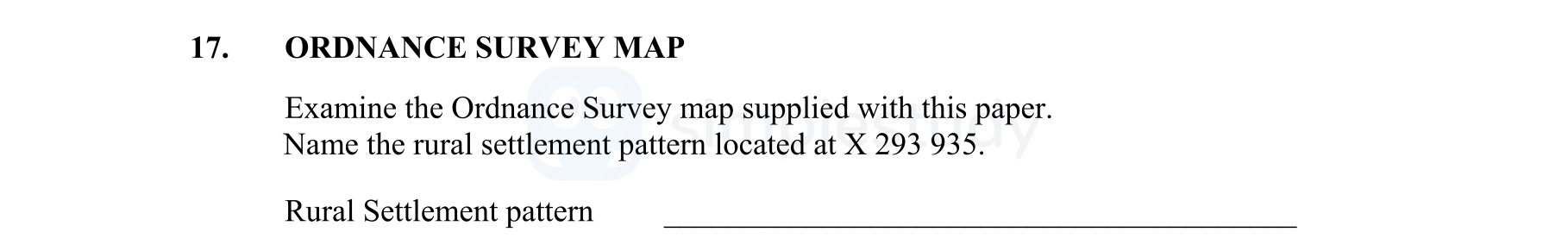 Examine-the-Ordnance-Survey-map-supplied-with-this-paper-Junior Cycle Geography-Question 17-2014.png