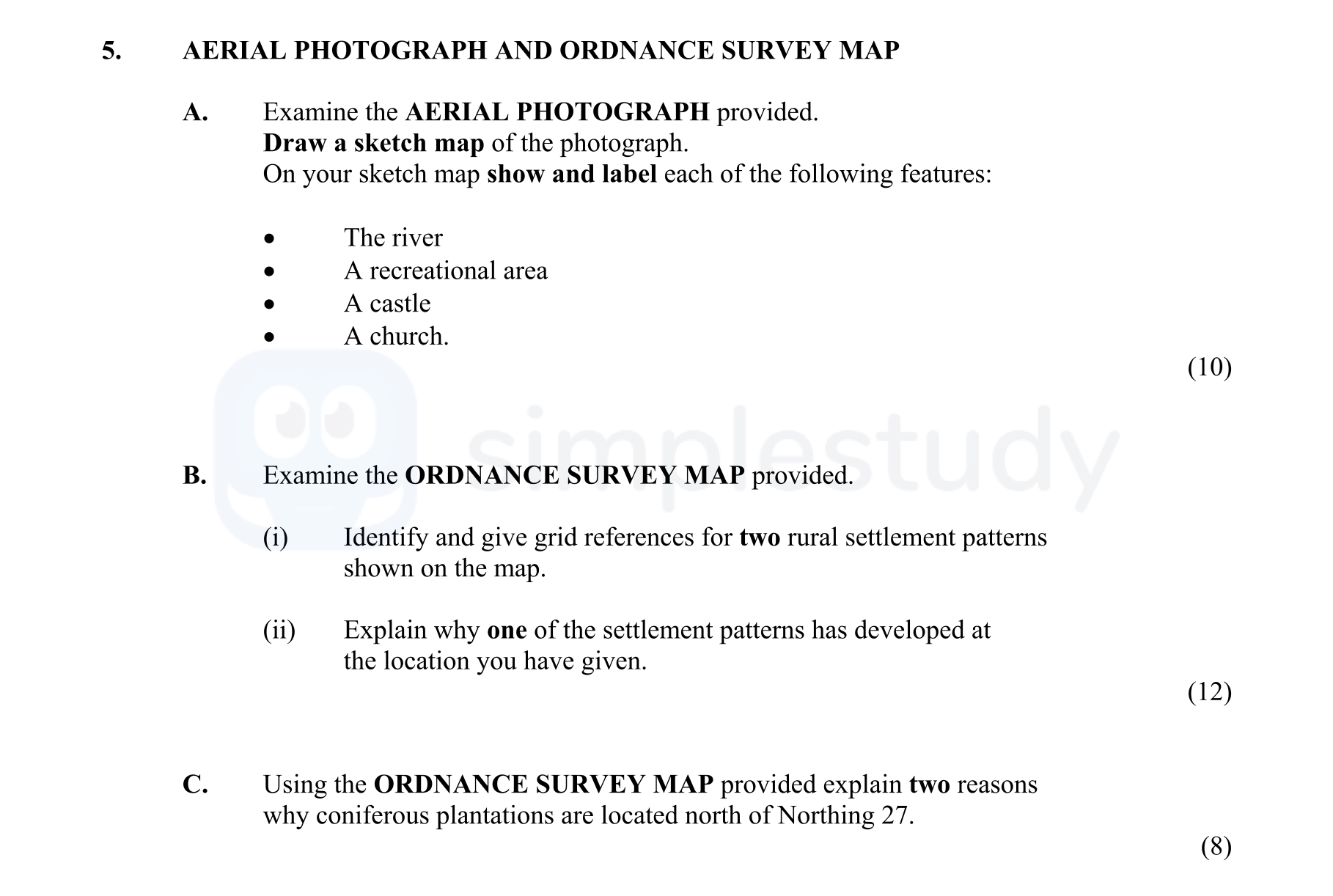 A.-Examine-the-AERIAL-PHOTOGRAPH-provided-Junior Cycle Geography-Question 5-2010.png