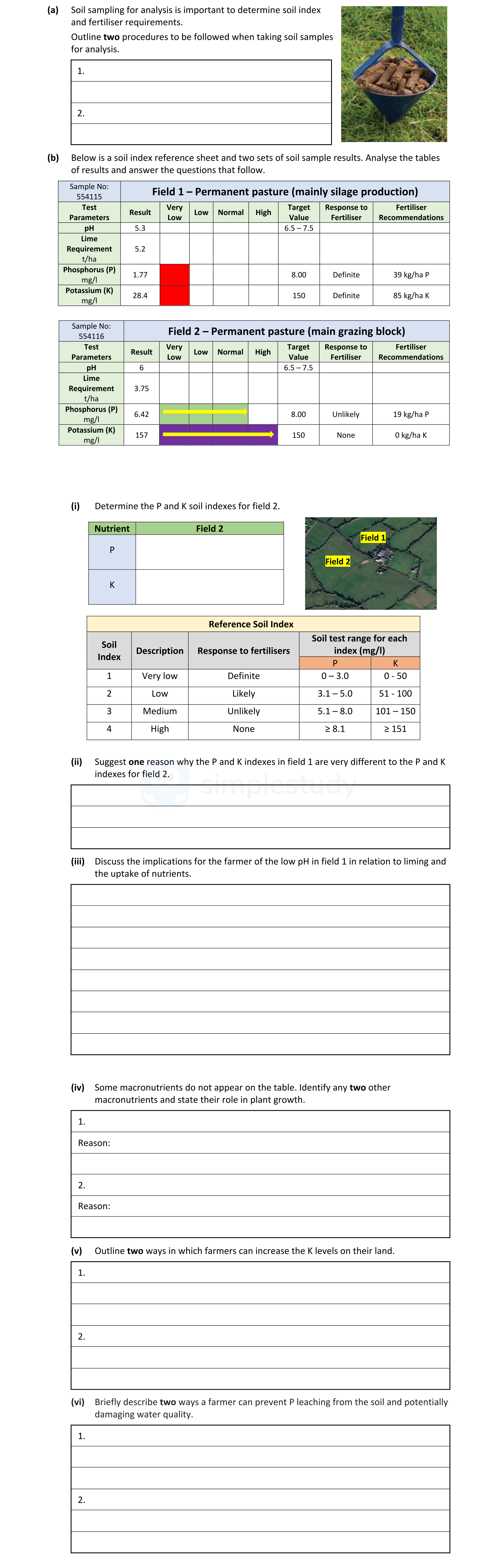 Soil-sampling-for-analysis-is-important-to-determine-soil-index-and-fertiliser-requirements-Leaving Cert Agricultural Science-Question 17-2021.png