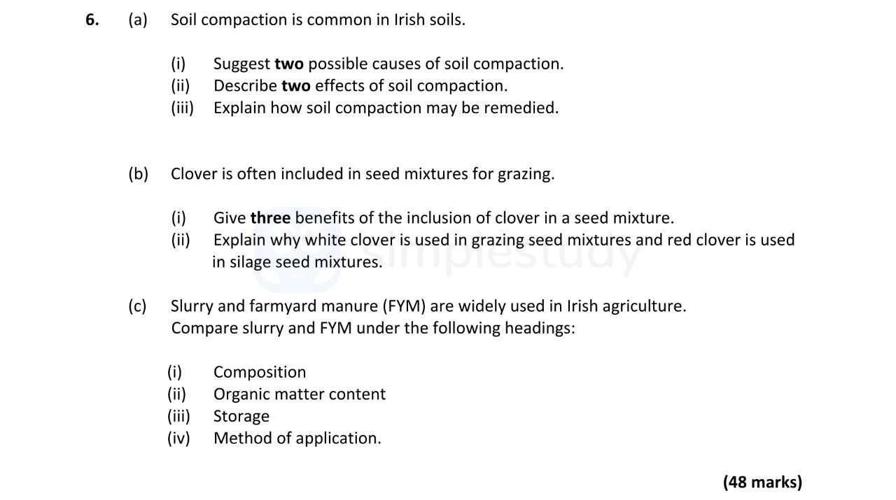 Soil-compaction-is-common-in-Irish-soils-Leaving Cert Agricultural Science-Question 6-2019.png