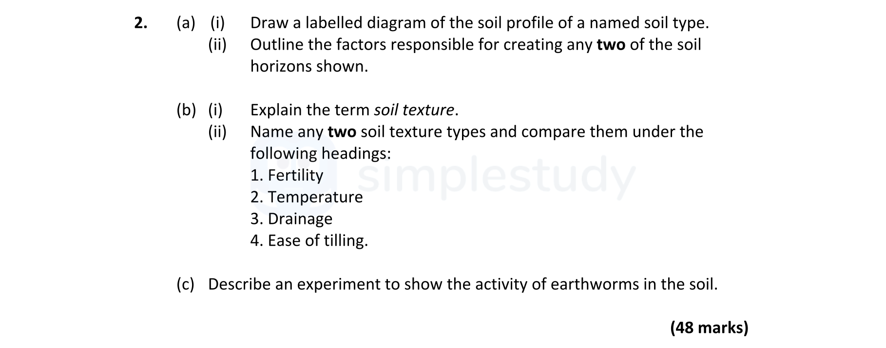 2.-(a)-(i)-Draw-a-labelled-diagram-of-the-soil-profile-of-a-named-soil-type-Leaving Cert Agricultural Science-Question 2-2018.png