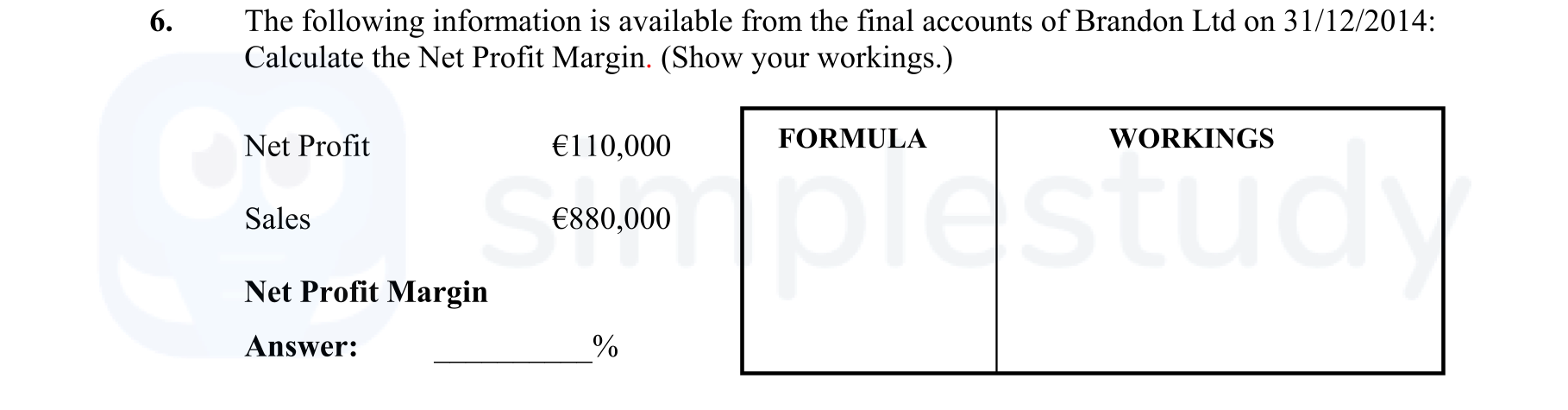The-following-information-is-available-from-the-final-accounts-of-Brandon-Ltd-on-31/12/2014:-Calculate-the-Net-Profit-Margin-Leaving Cert Business-Question 6-2015.png