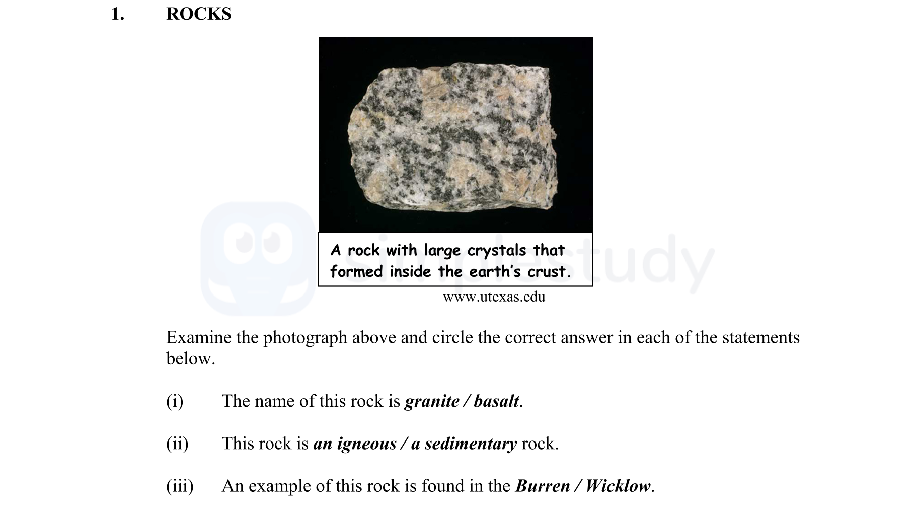 Examine-the-photograph-above-and-circle-the-correct-answer-in-each-of-the-statements-below-Junior Cycle Geography-Question 1-2012.png