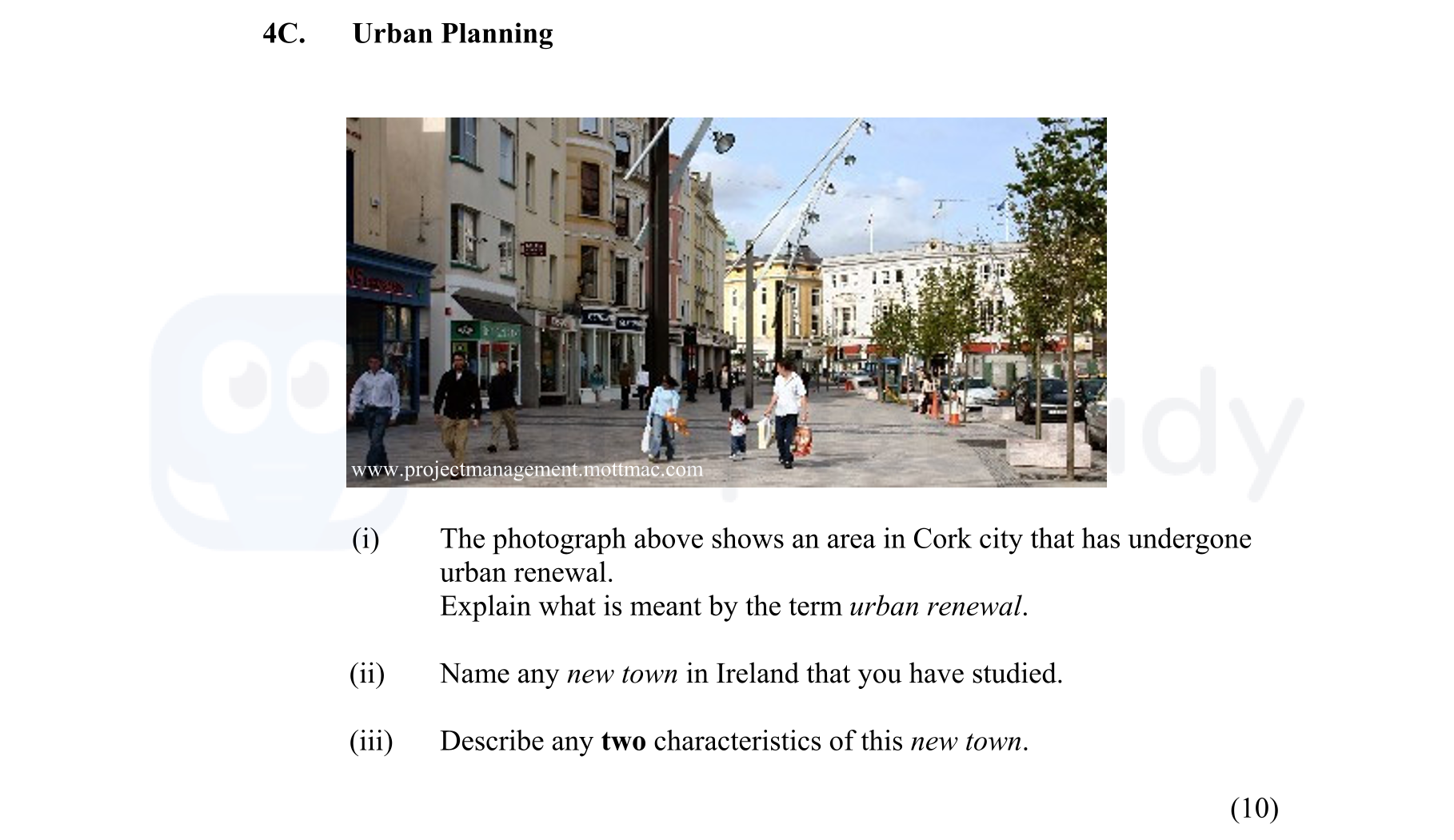 The-photograph-above-shows-an-area-in-Cork-city-that-has-undergone-urban-renewal-Junior Cycle Geography-Question 4C-2014.png