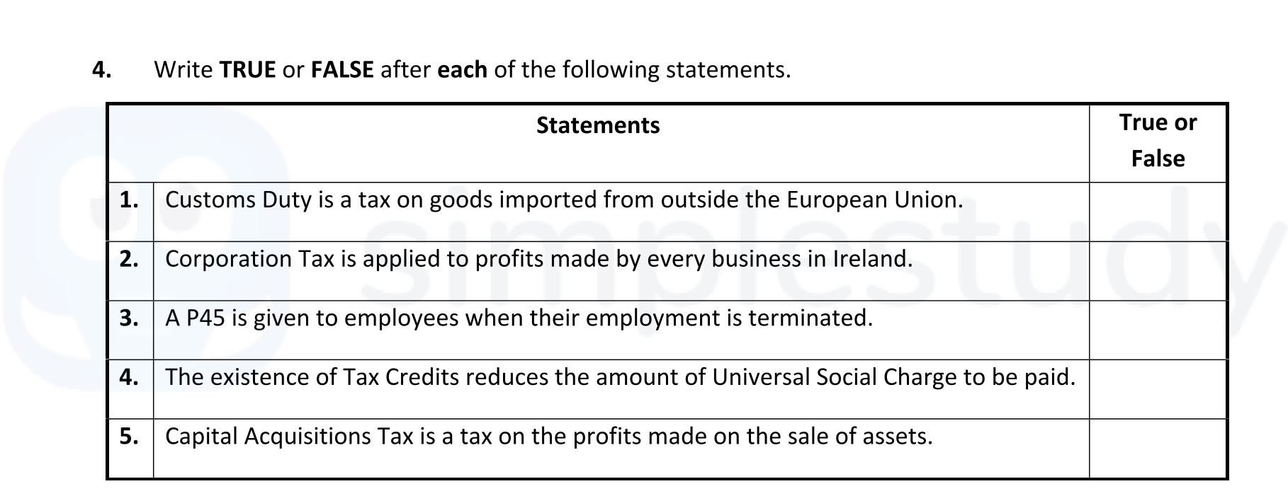 Write-TRUE-or-FALSE-after-each-of-the-following-statements-Leaving Cert Business-Question 4-2017.png