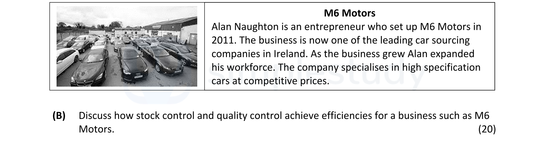 Discuss-how-stock-control-and-quality-control-achieve-efficiencies-for-a-business-such-as-M6-Motors.--Leaving Cert Business-Question 5(B)-2022.png