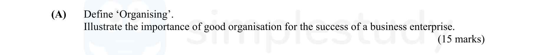 Define-‘Organising’-Leaving Cert Business-Question 4 (A)-2004.png