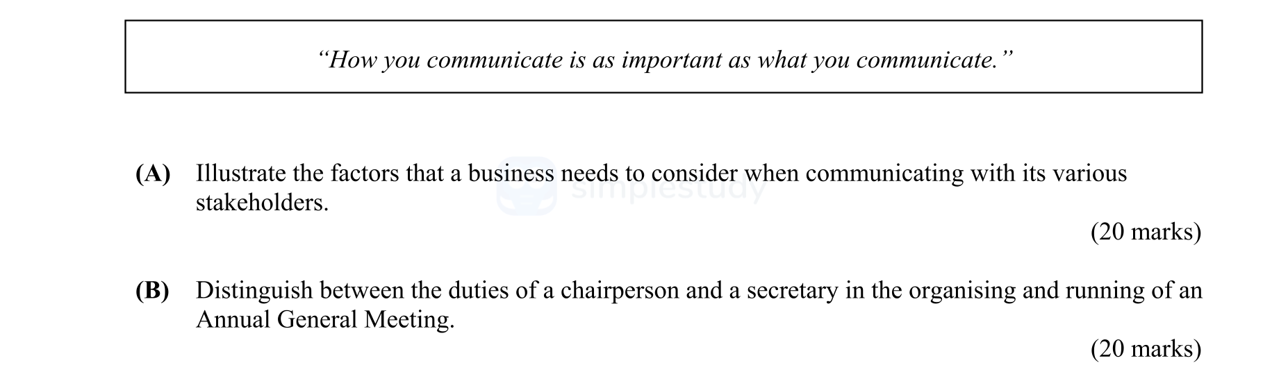 "How-you-communicate-is-as-important-as-what-you-communicate."--(A)-Illustrate-the-factors-that-a-business-needs-to-consider-when-communicating-with-its-various-stakeholders-Leaving Cert Business-Question Question 1-2012.png