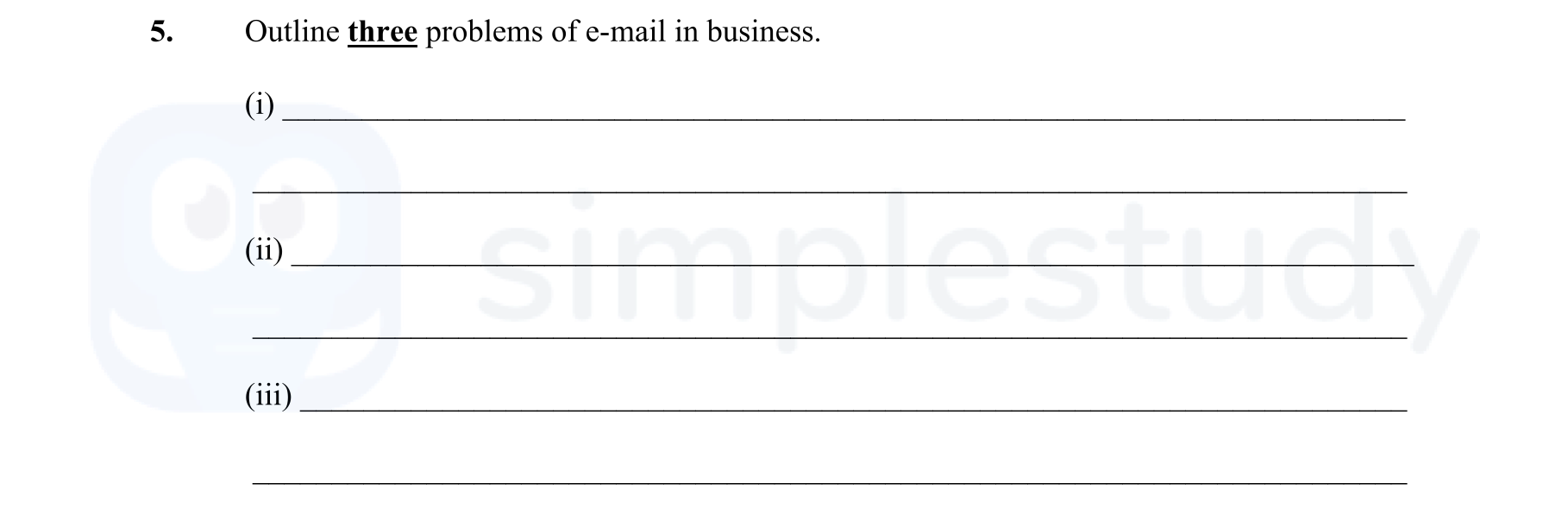 Outline-three-problems-of-e-mail-in-business-Leaving Cert Business-Question 5-2005.png