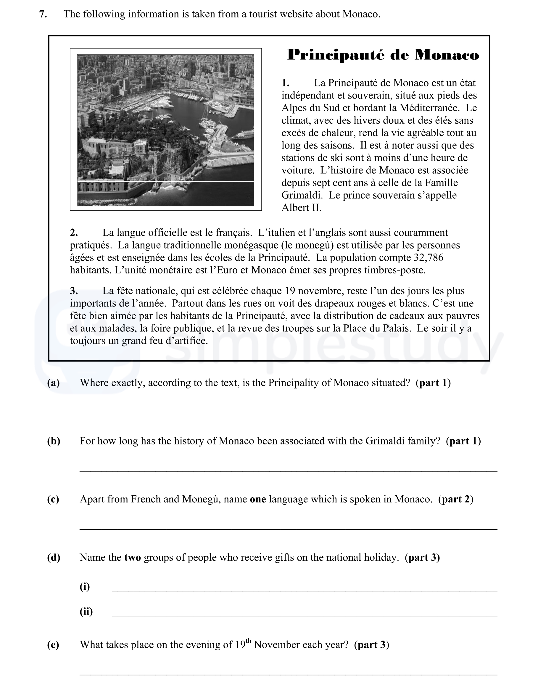 The-following-information-is-taken-from-a-tourist-website-about-Monaco-Junior Cycle French-Question 7-2009.png