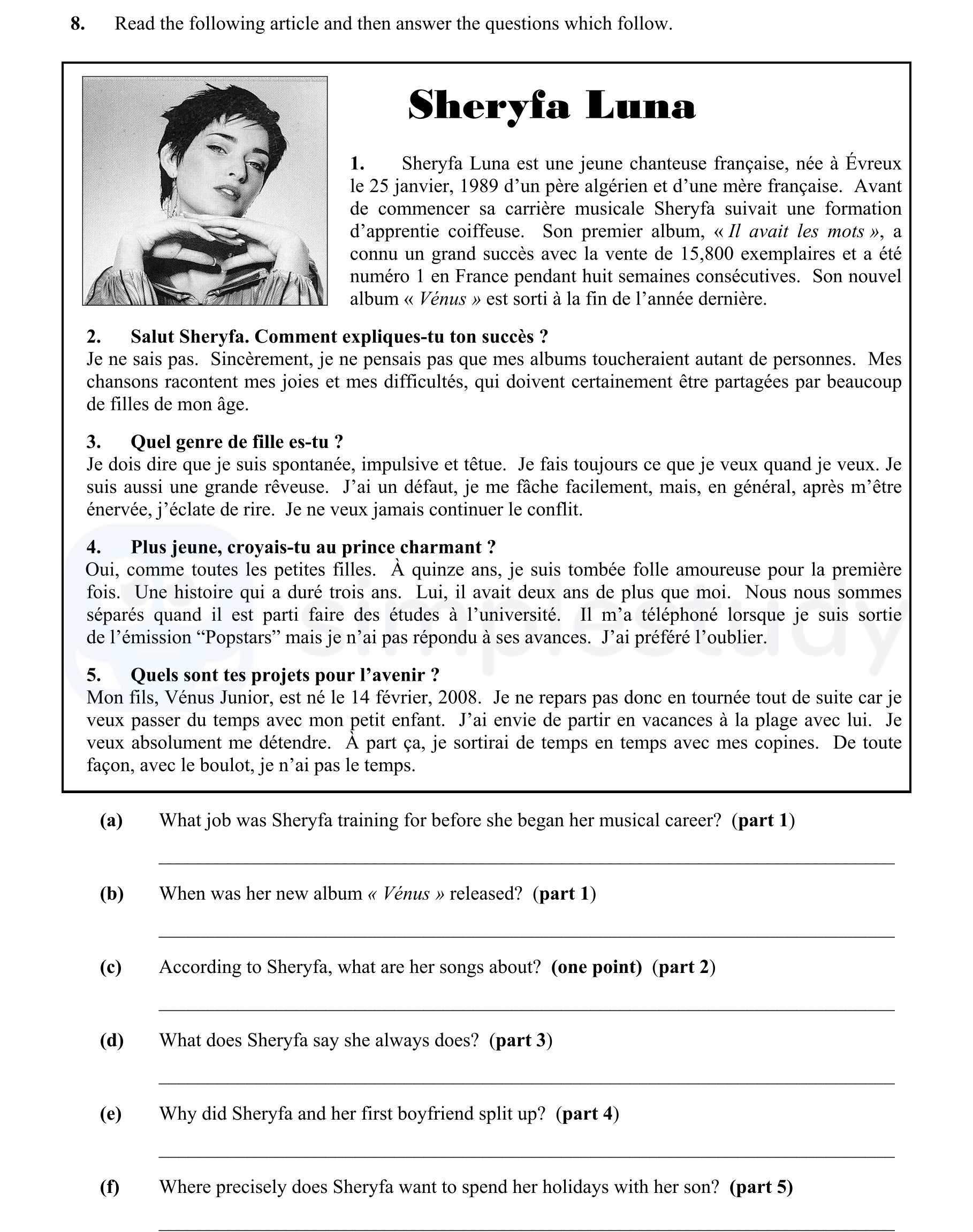 Read-the-following-article-and-then-answer-the-questions-which-follow-Junior Cycle French-Question 8-2009.png