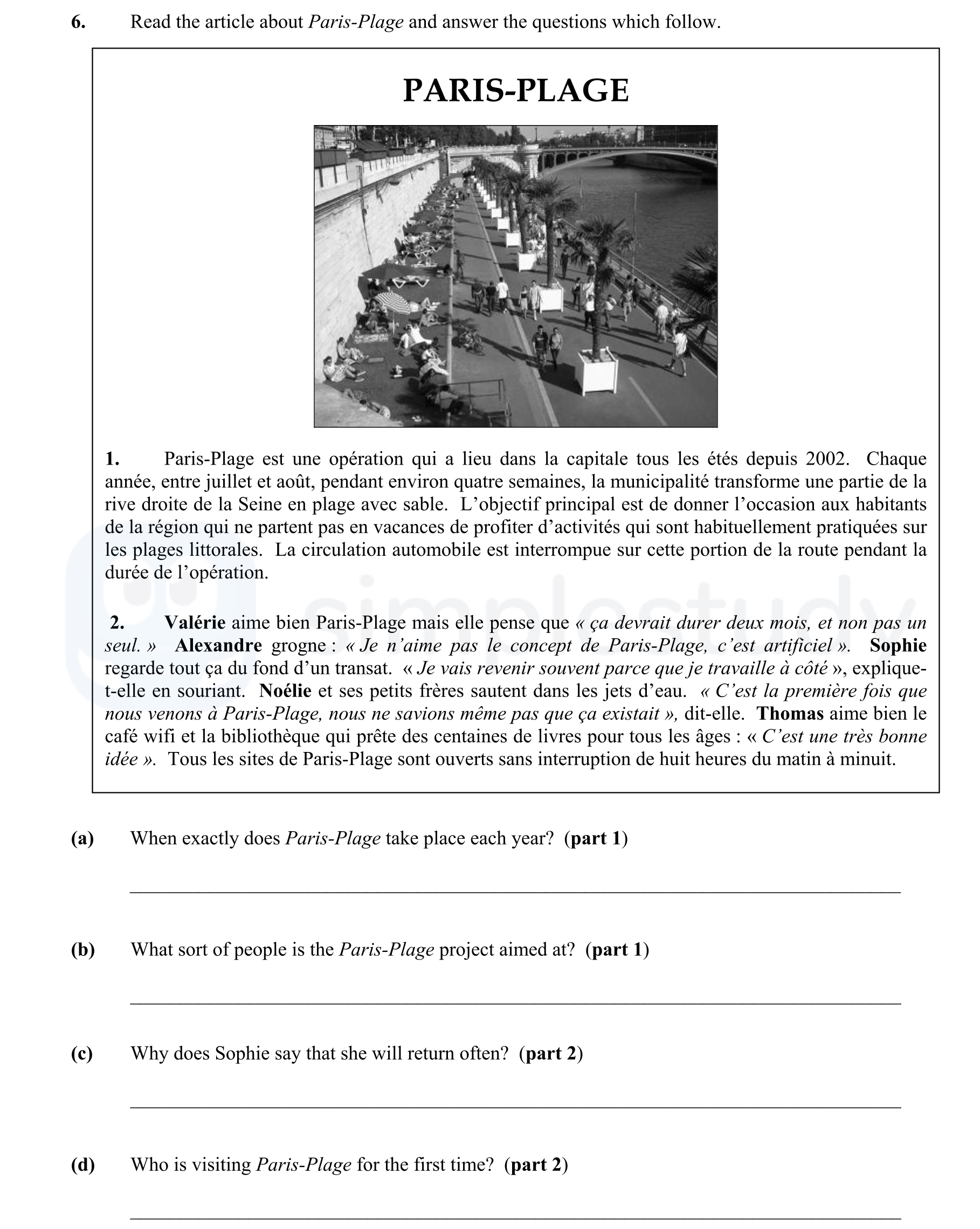 Read-the-article-about-Paris-Plage-and-answer-the-questions-which-follow-Junior Cycle French-Question 6-2008.png