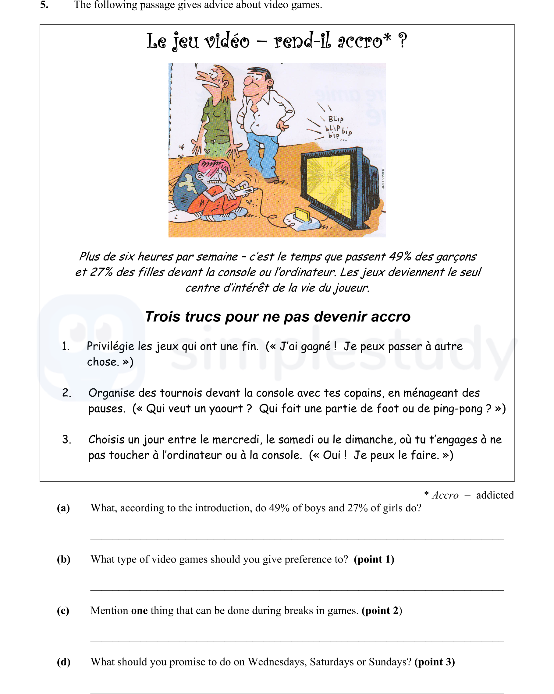 The-following-passage-gives-advice-about-video-games-Junior Cycle French-Question 5-2007.png