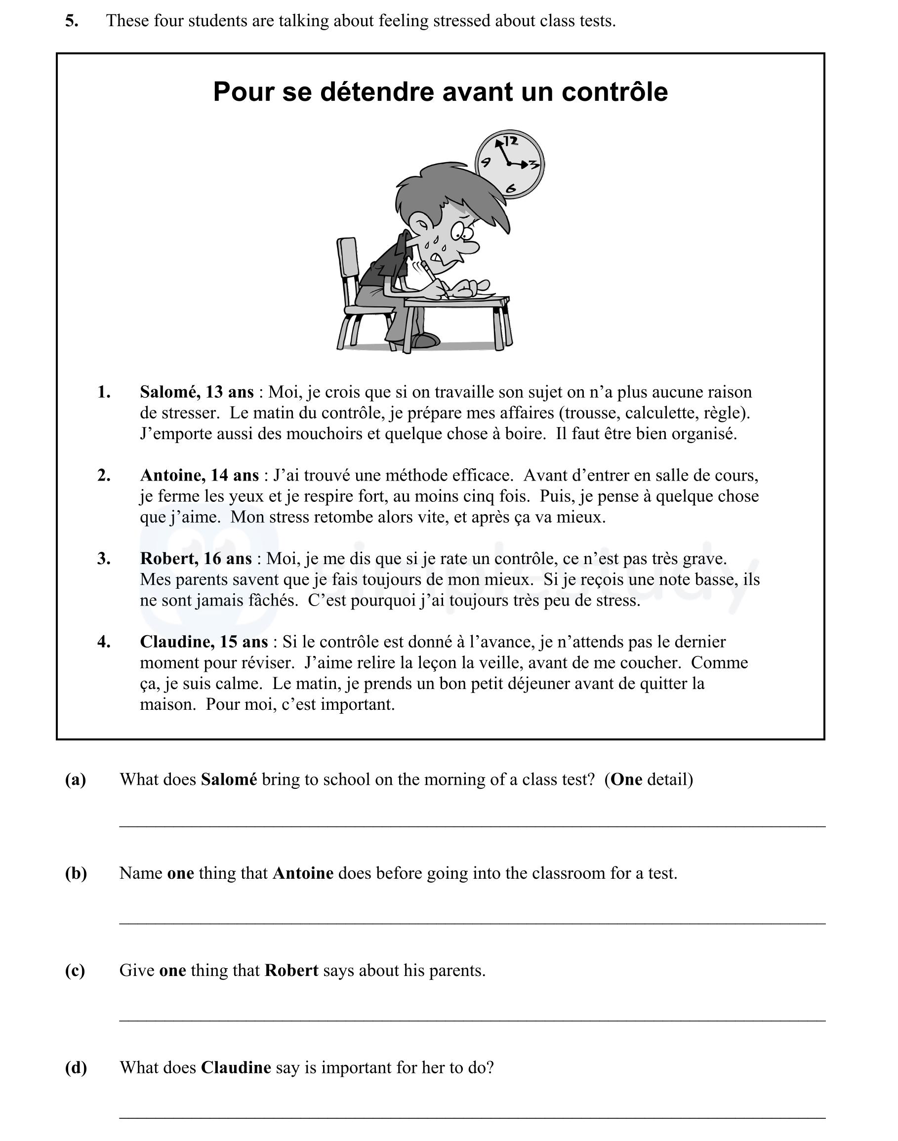 Pour-se-détendre-avant-un-contrôle--1-Junior Cycle French-Question 5-2015.png