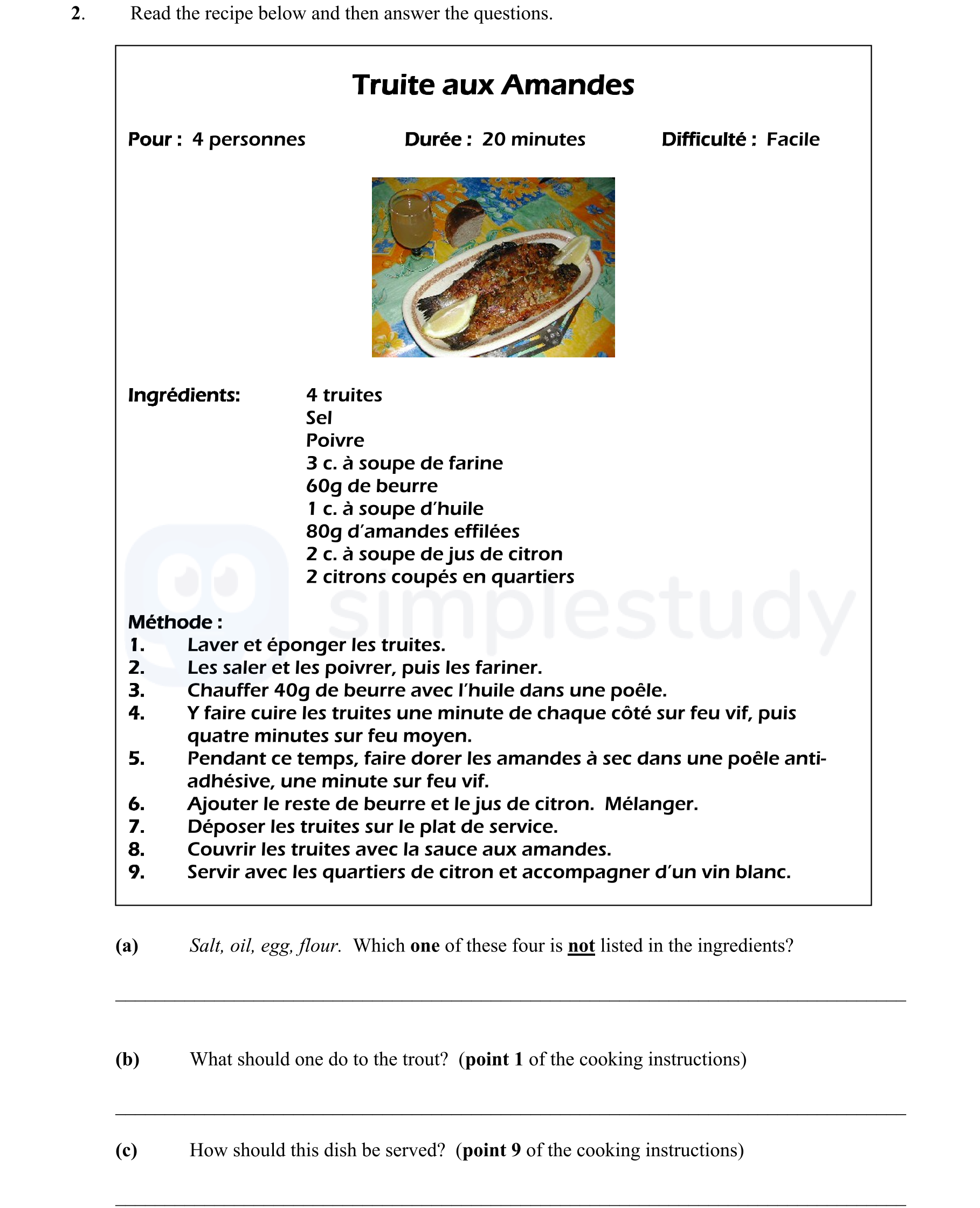 Read-the-recipe-below-and-then-answer-the-questions-Junior Cycle French-Question 2-2007.png