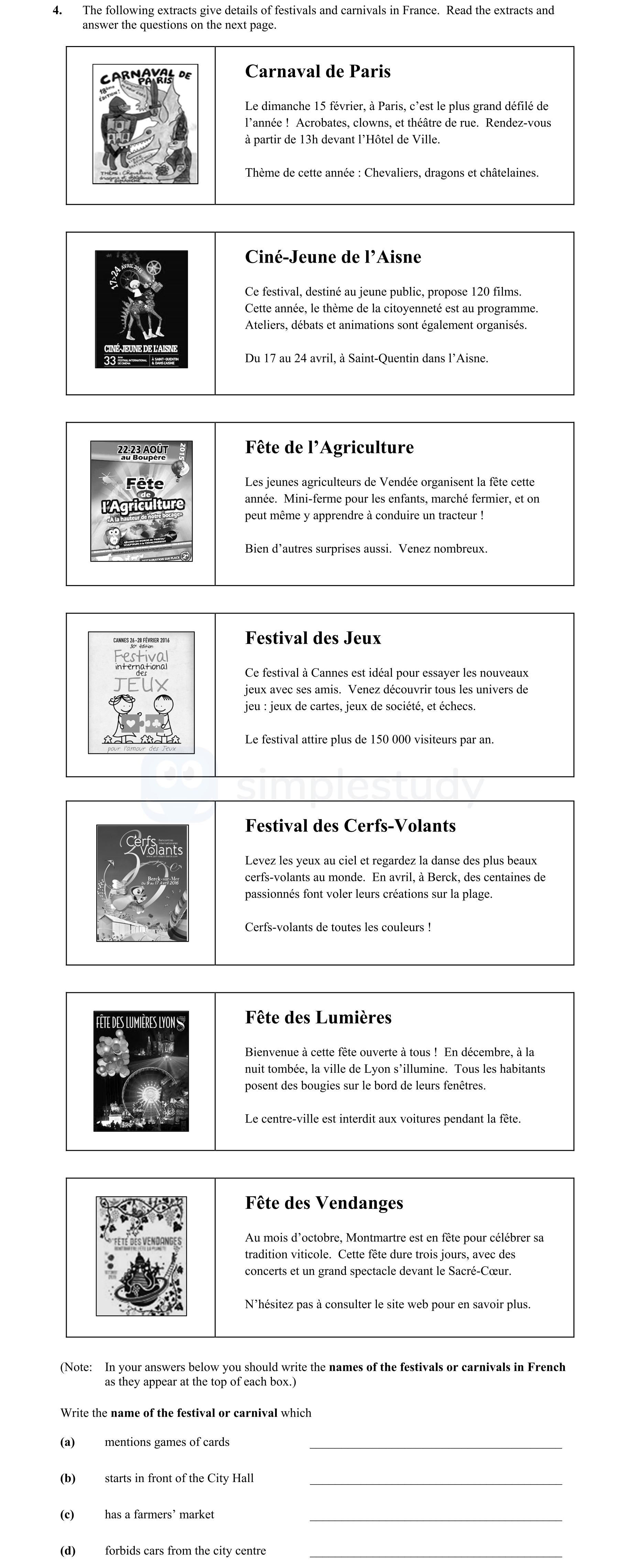 The-following-extracts-give-details-of-festivals-and-carnivals-in-France-Junior Cycle French-Question 4-2016.png