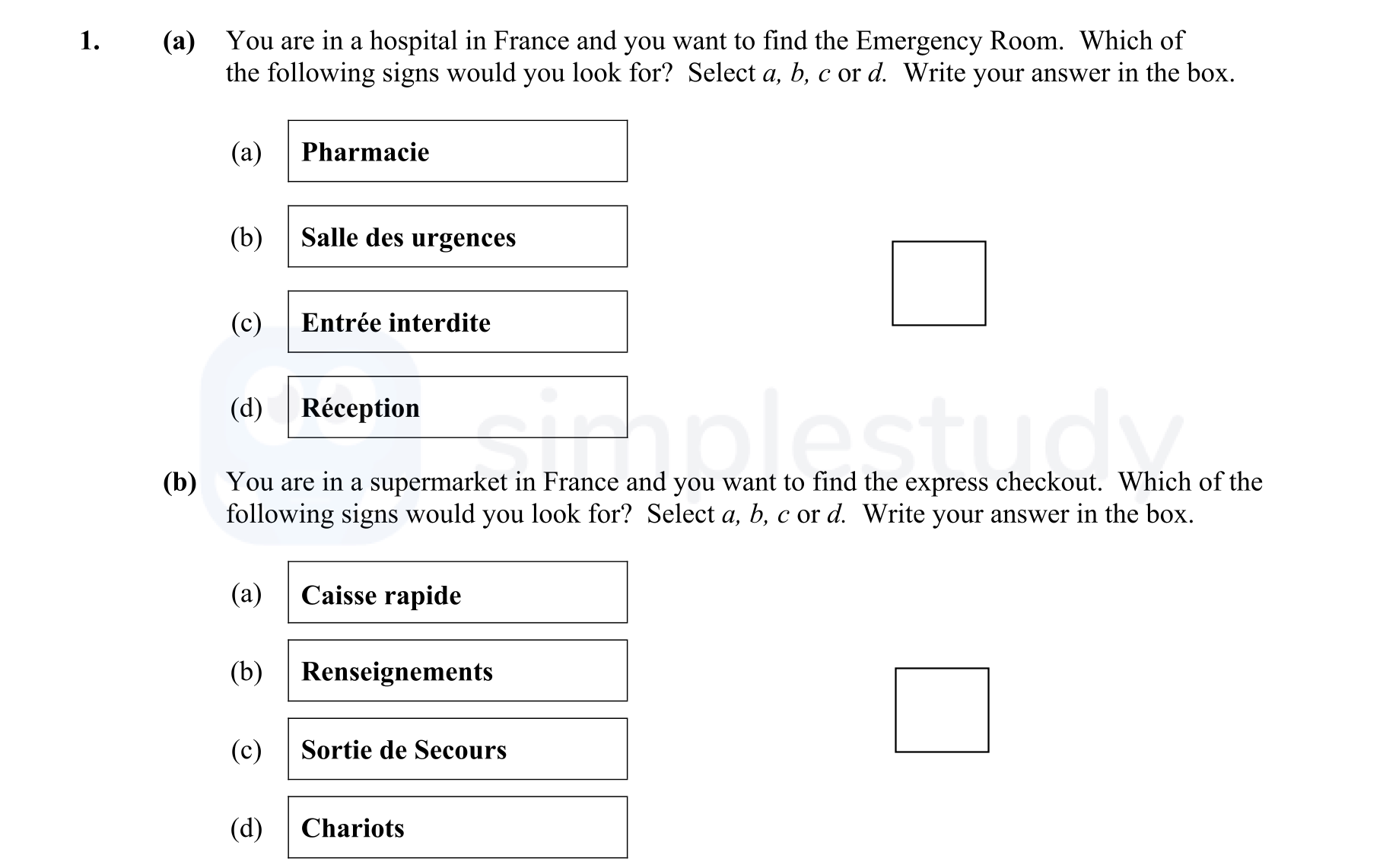 You-are-in-a-hospital-in-France-and-you-want-to-find-the-Emergency-Room-Junior Cycle French-Question 1-2012.png
