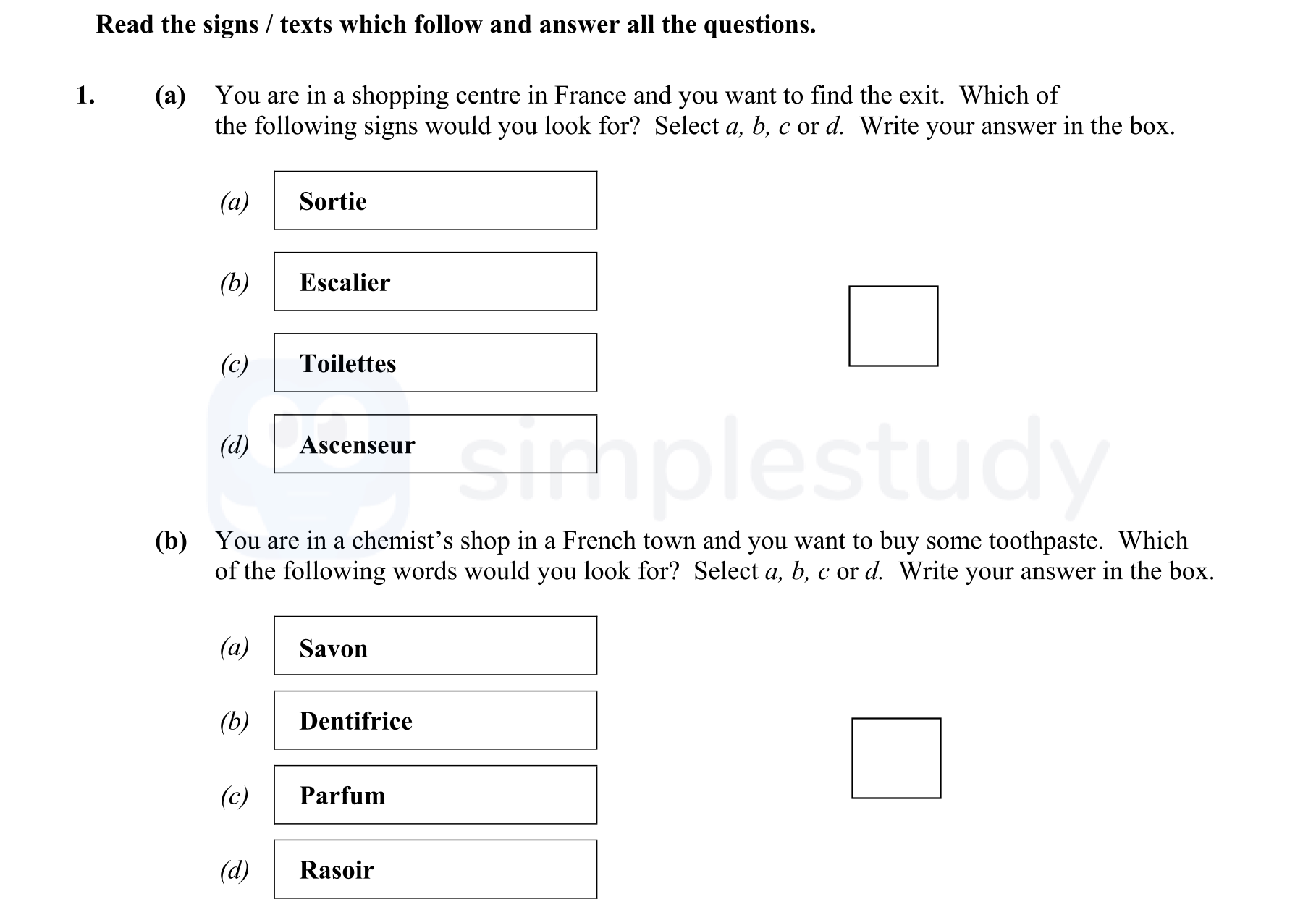 You-are-in-a-shopping-centre-in-France-and-you-want-to-find-the-exit-Junior Cycle French-Question 1-2015.png