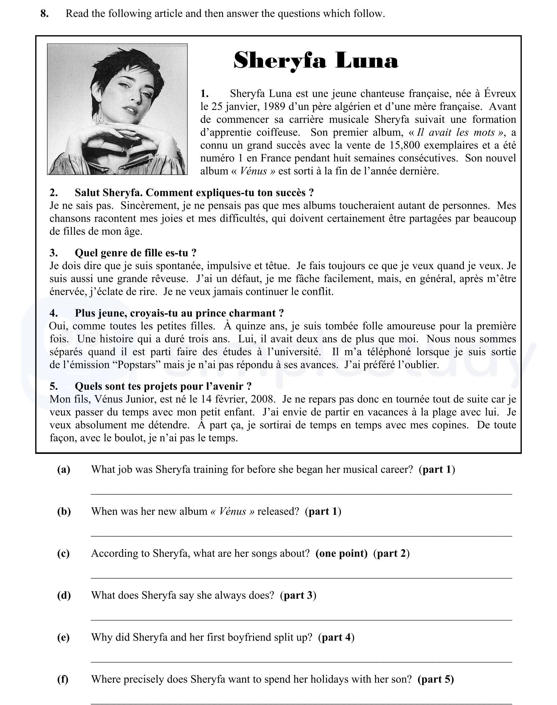 Read-the-following-article-and-then-answer-the-questions-which-follow-Junior Cycle French-Question 8-2009.png