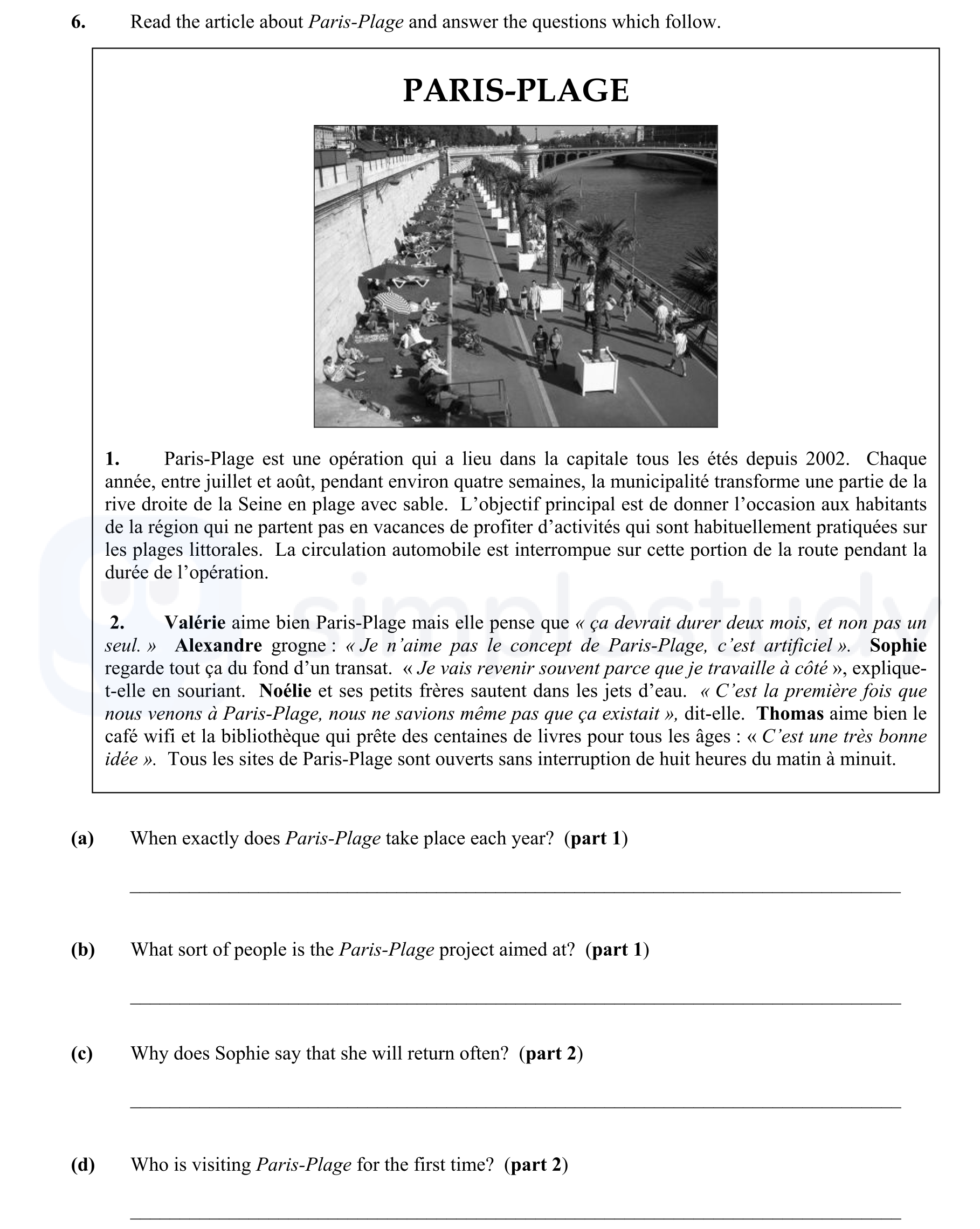 Read-the-article-about-Paris-Plage-and-answer-the-questions-which-follow-Junior Cycle French-Question 6-2008.png