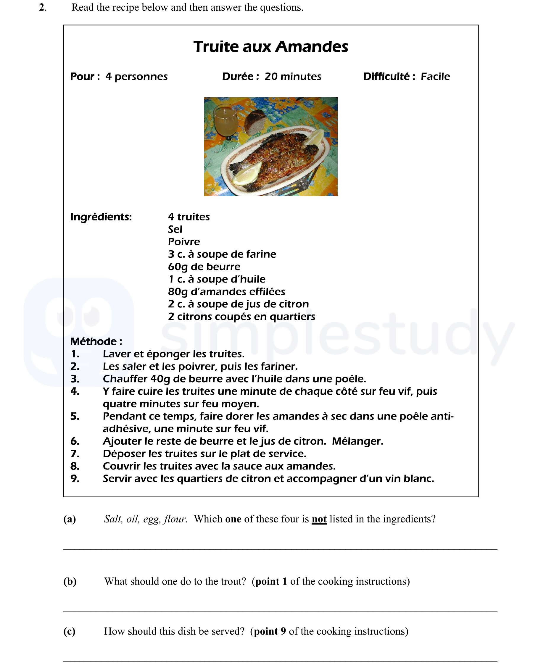 Read-the-recipe-below-and-then-answer-the-questions-Junior Cycle French-Question 2-2007.png
